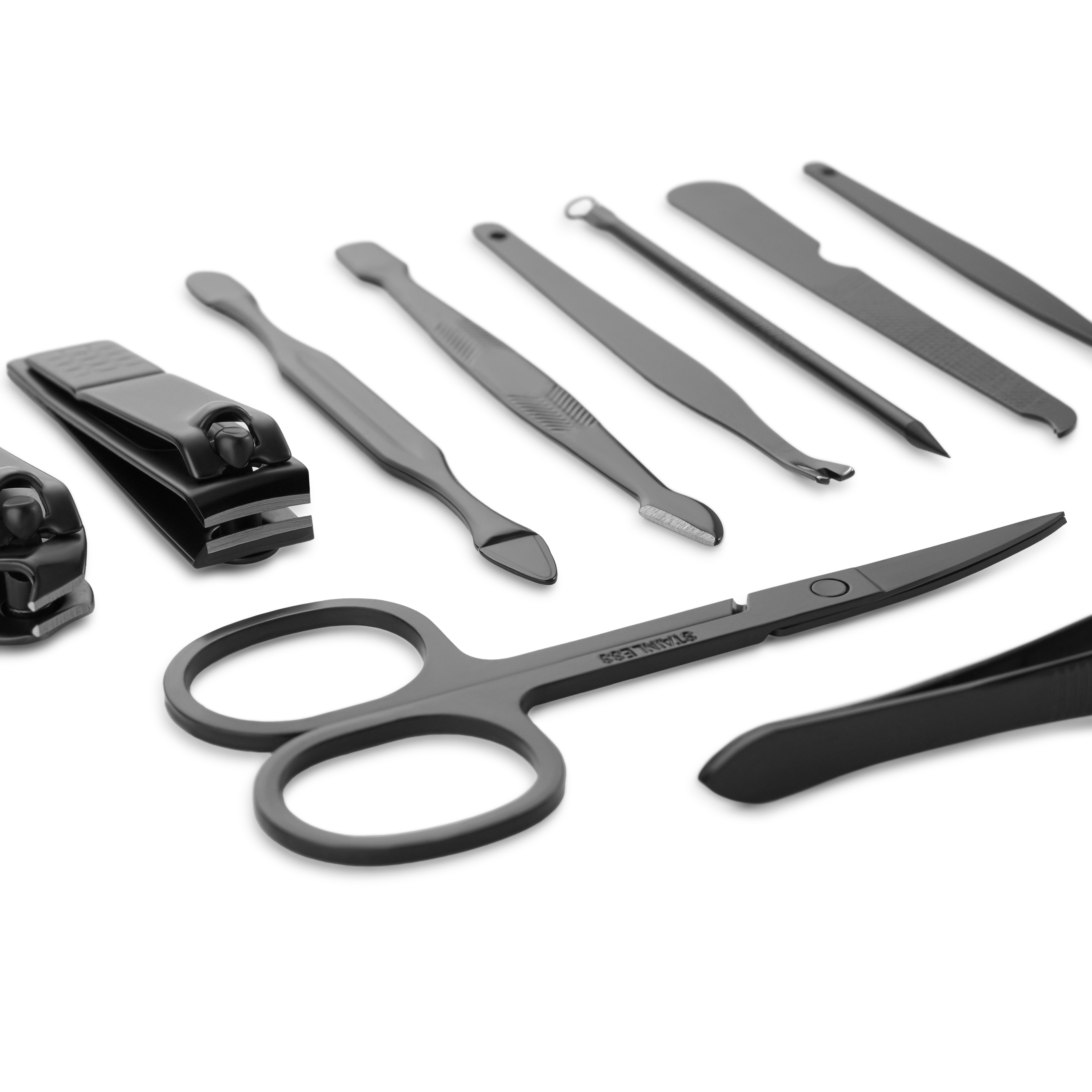 Black Deluxe Manicure & Pedicure Set - 4