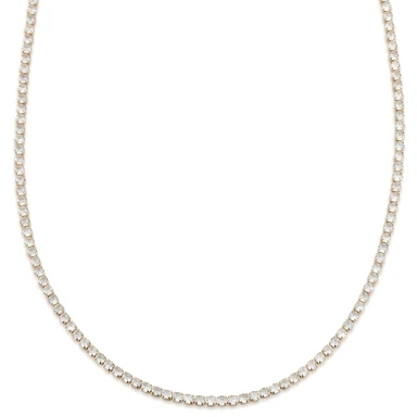 Dazzle | 4mm 14k pozlacený tenisový náhrdelník s čirými zirkoniemi Dazzle | 4mm 14k pozlacený tenisový náhrdelník s čirými zirkoniemi