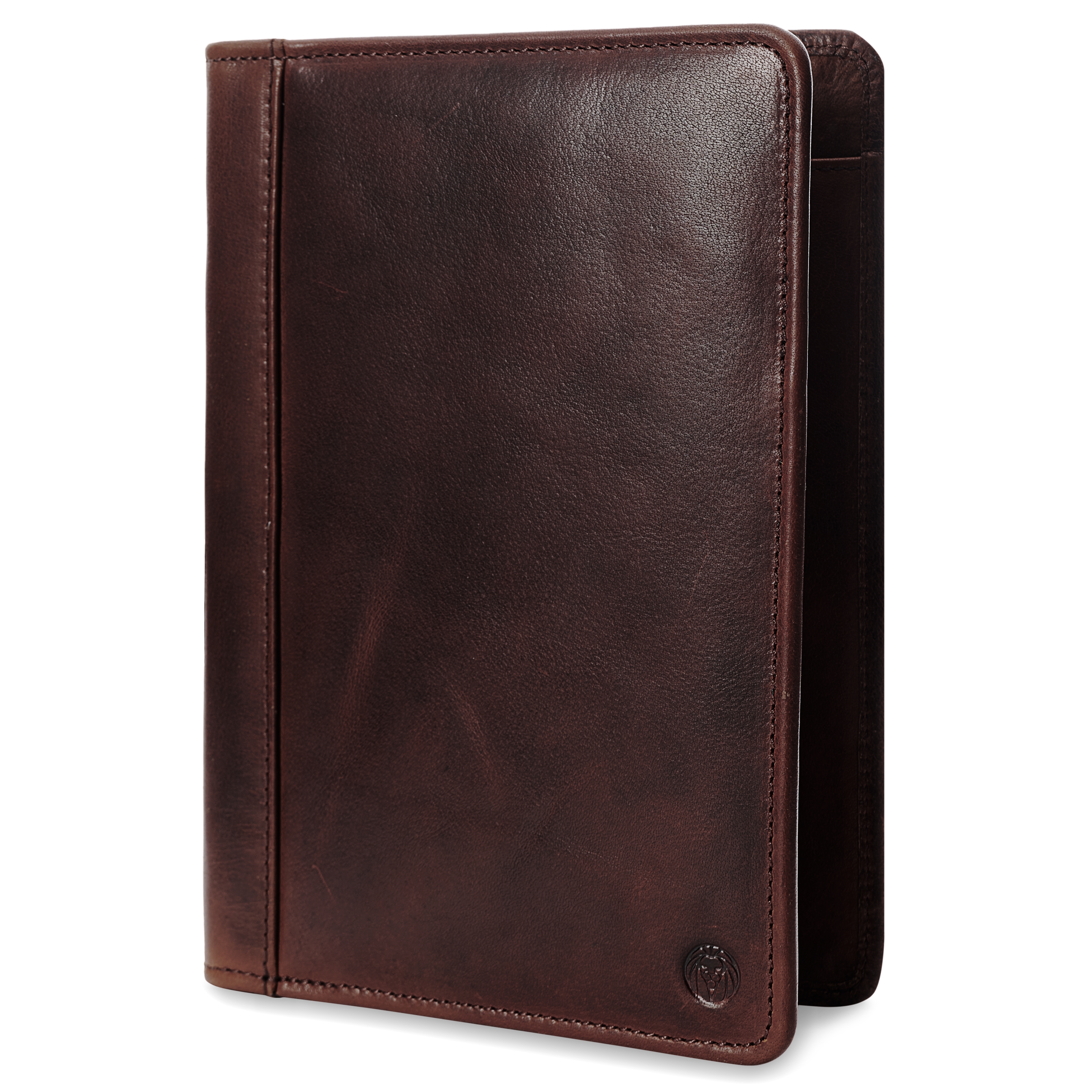 Brown Refillable Buffalo Leather Notebook & Journal Cover - 2