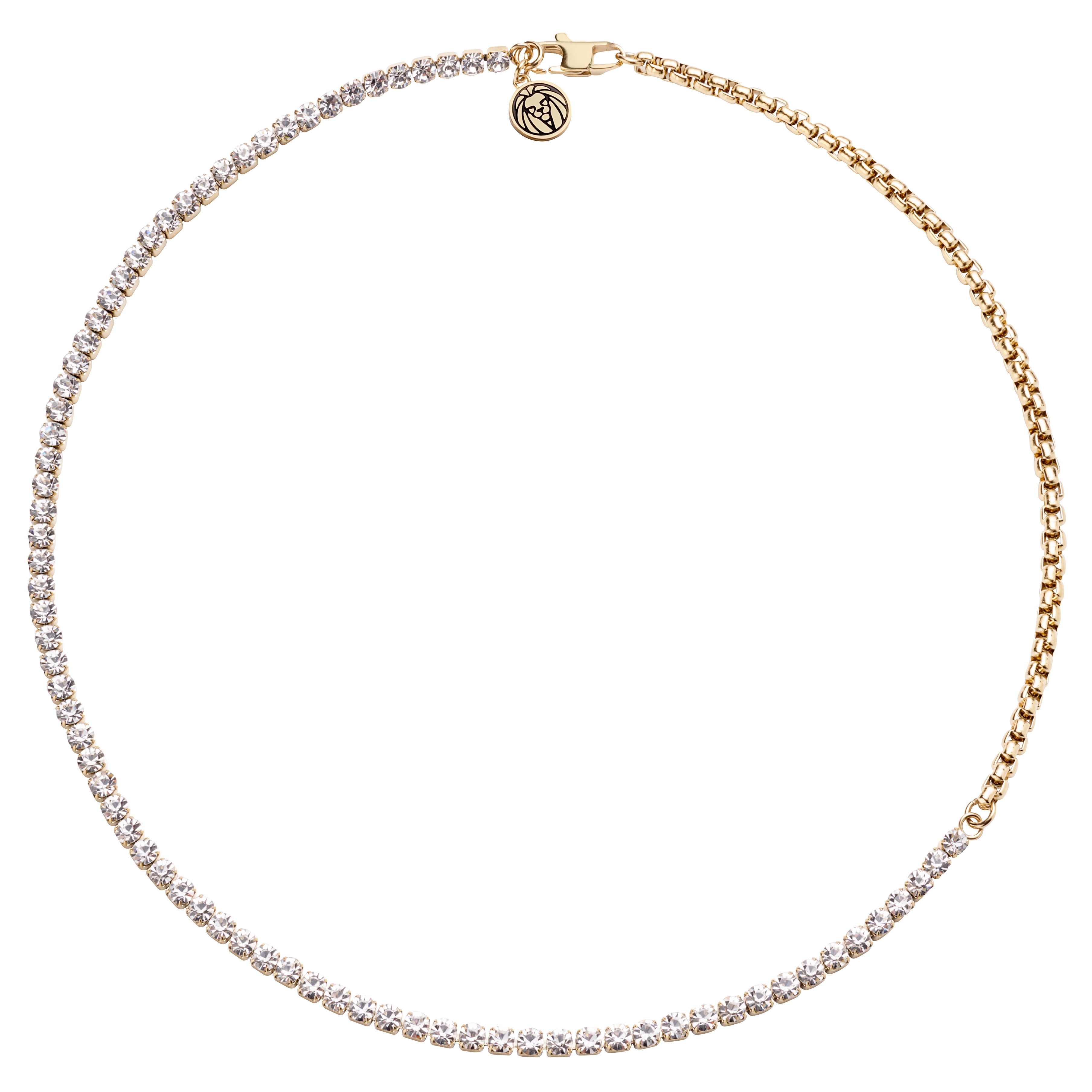 Amager | Gold-Tone Zirconia Stainless Steel Chain Necklace - 2