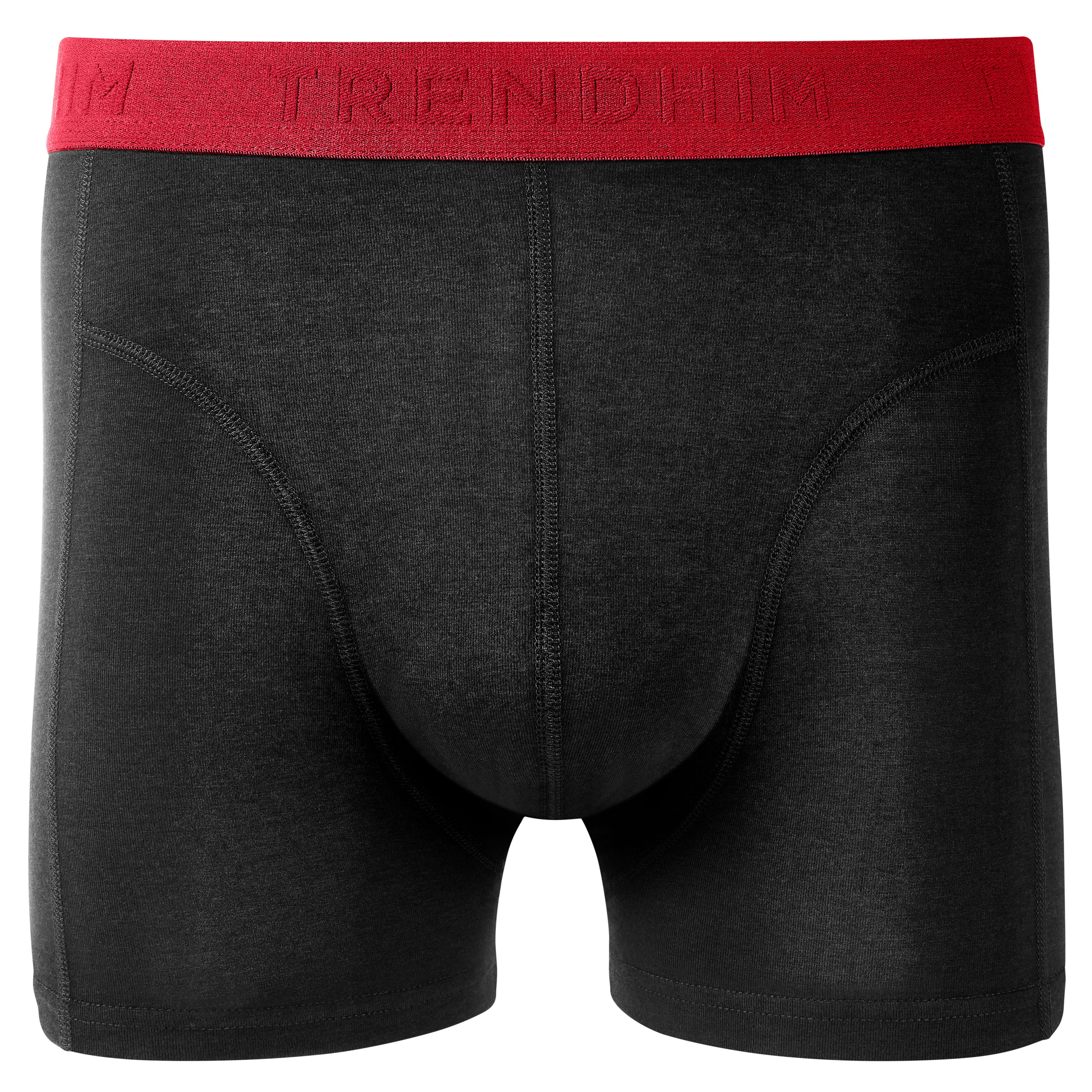 FreeFeel | Black Bamboo Boxer Briefs with Red Waistband FreeFeel | Black Bamboo Boxer Briefs with Red Waistband