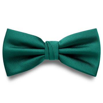 Smaragdgrüne vorgebundene Fliege aus Grosgrain Smaragdgrüne vorgebundene Fliege aus Grosgrain