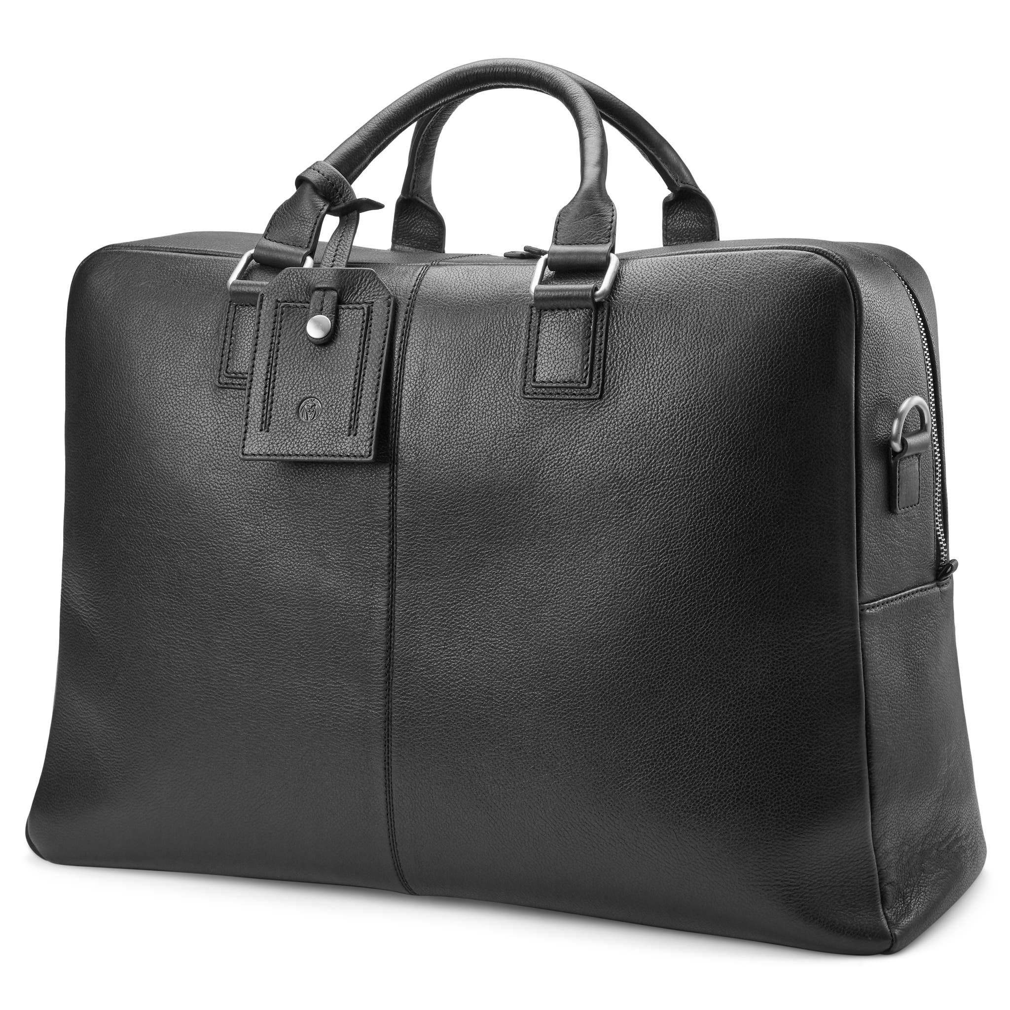 Layne Black Leather Duffel Bag | In stock! | Lucleon