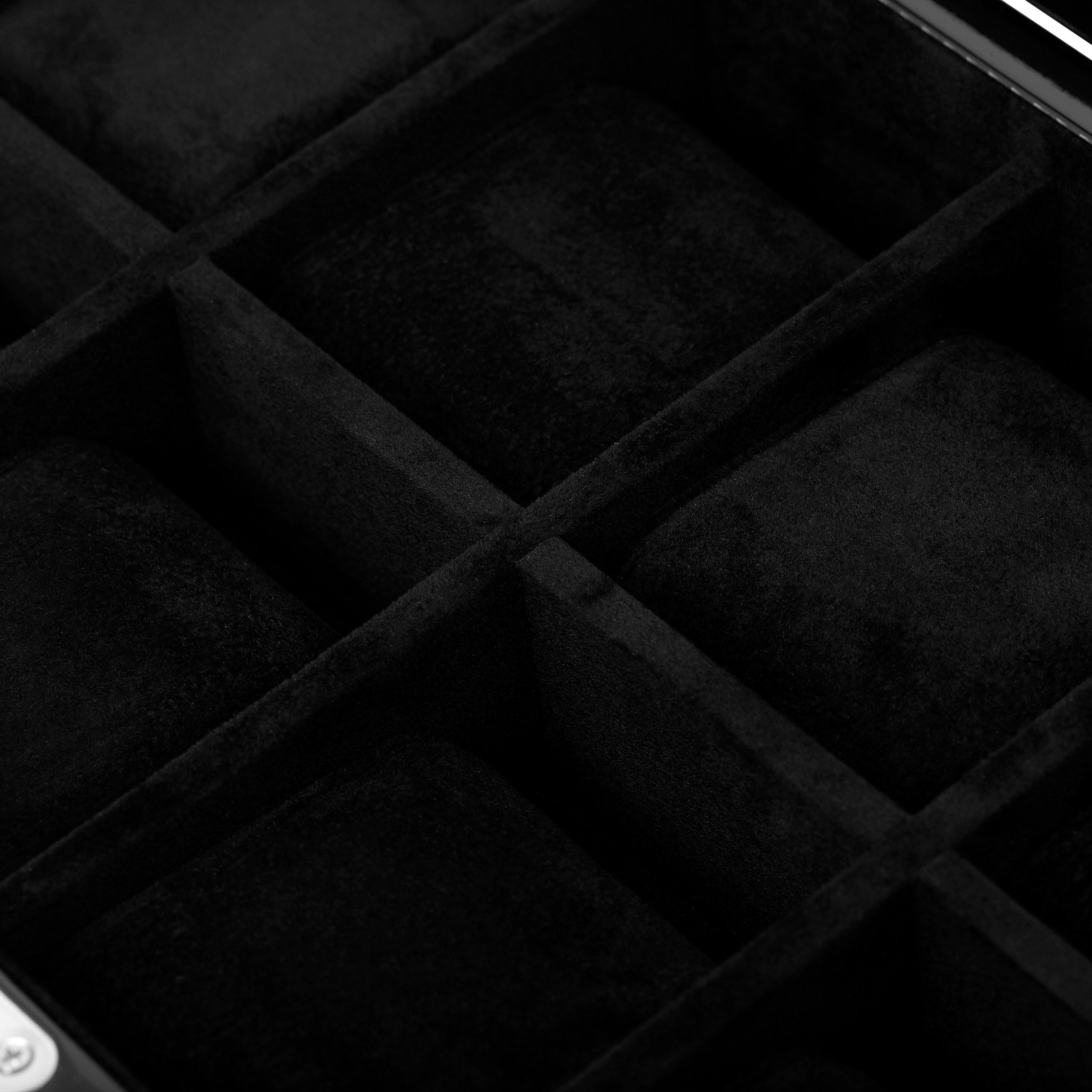 Caja de cuadros en dos niveles para 8 relojes y joyas - 6