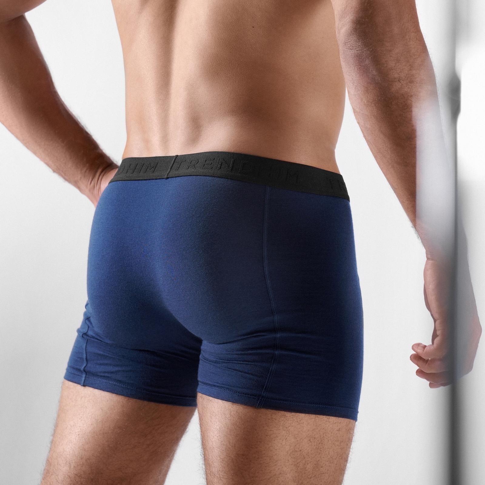 M - FeatherFeel | Set de 2 boxeri negri și albastru navy din lână merinos - 5