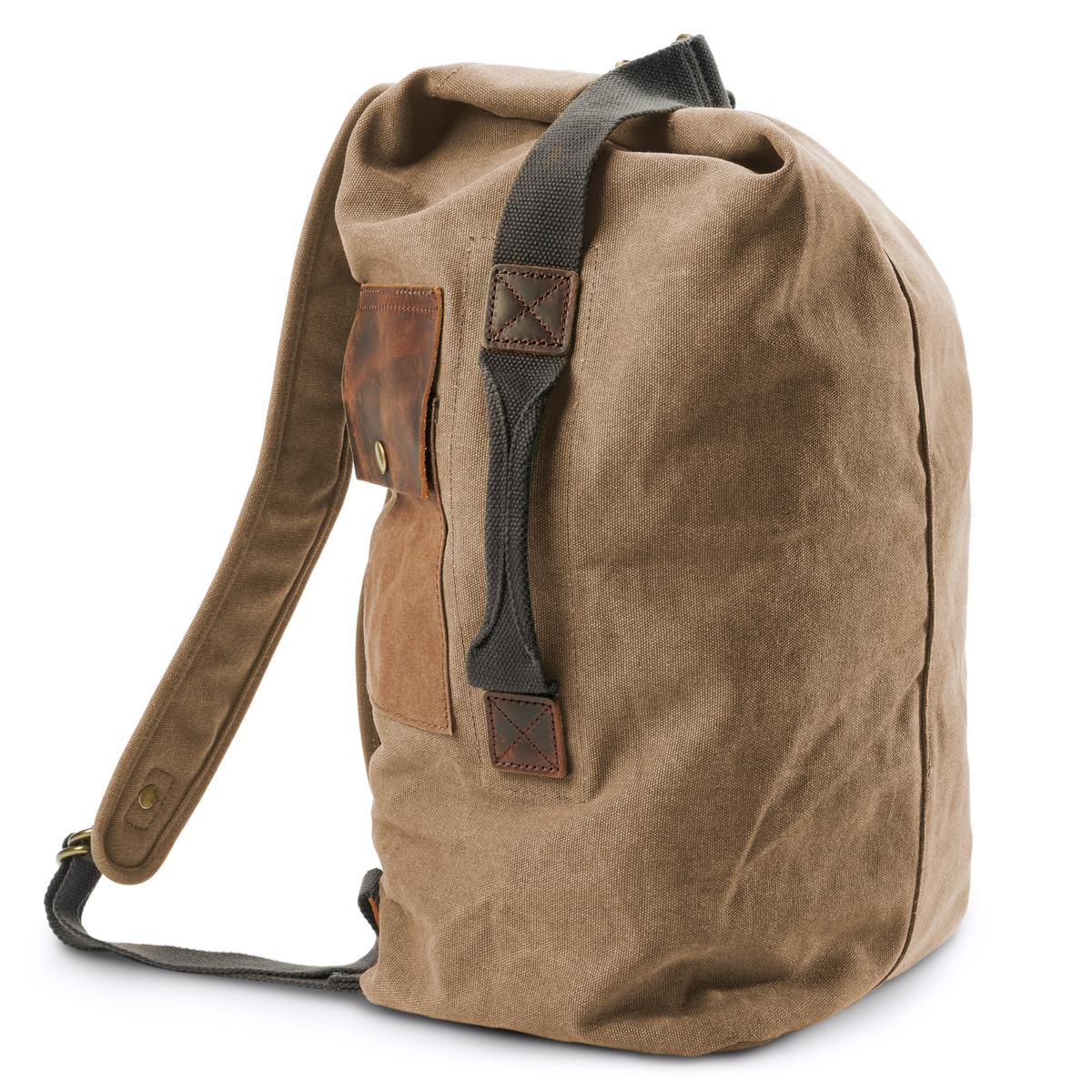 Brugger Rugzak Rugzak van Lichtbruin Canvas in Vintage Stijl | Op voorraad | Delton Bags