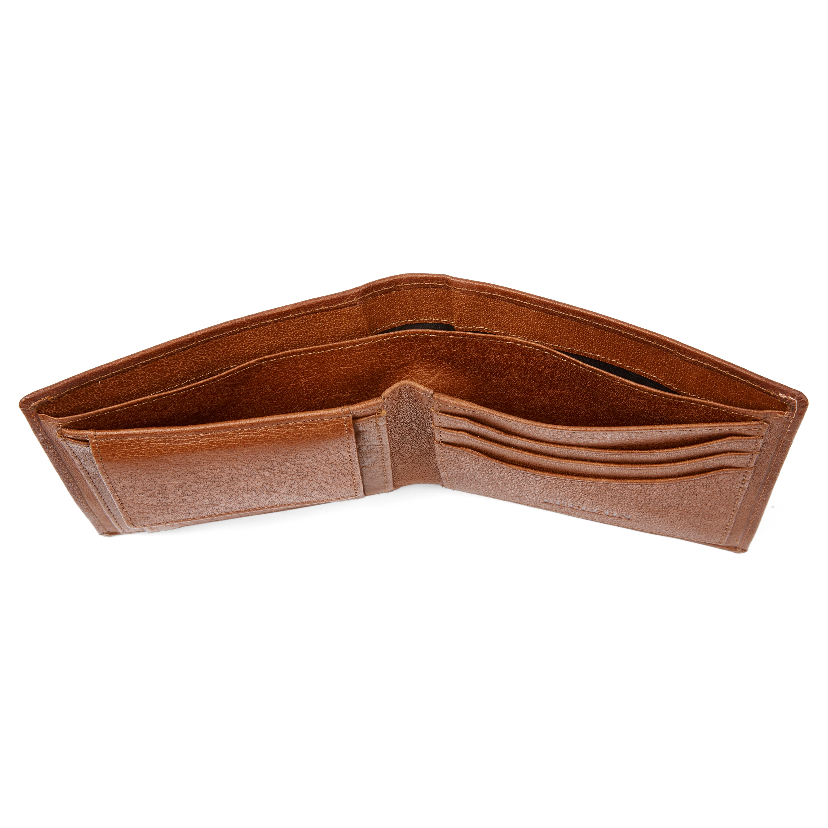 Klassieke Tankleurige Leren Oxford Portemonnee - 5