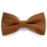 Golden Brown Pre-Tied Silk-Twill Bow Tie