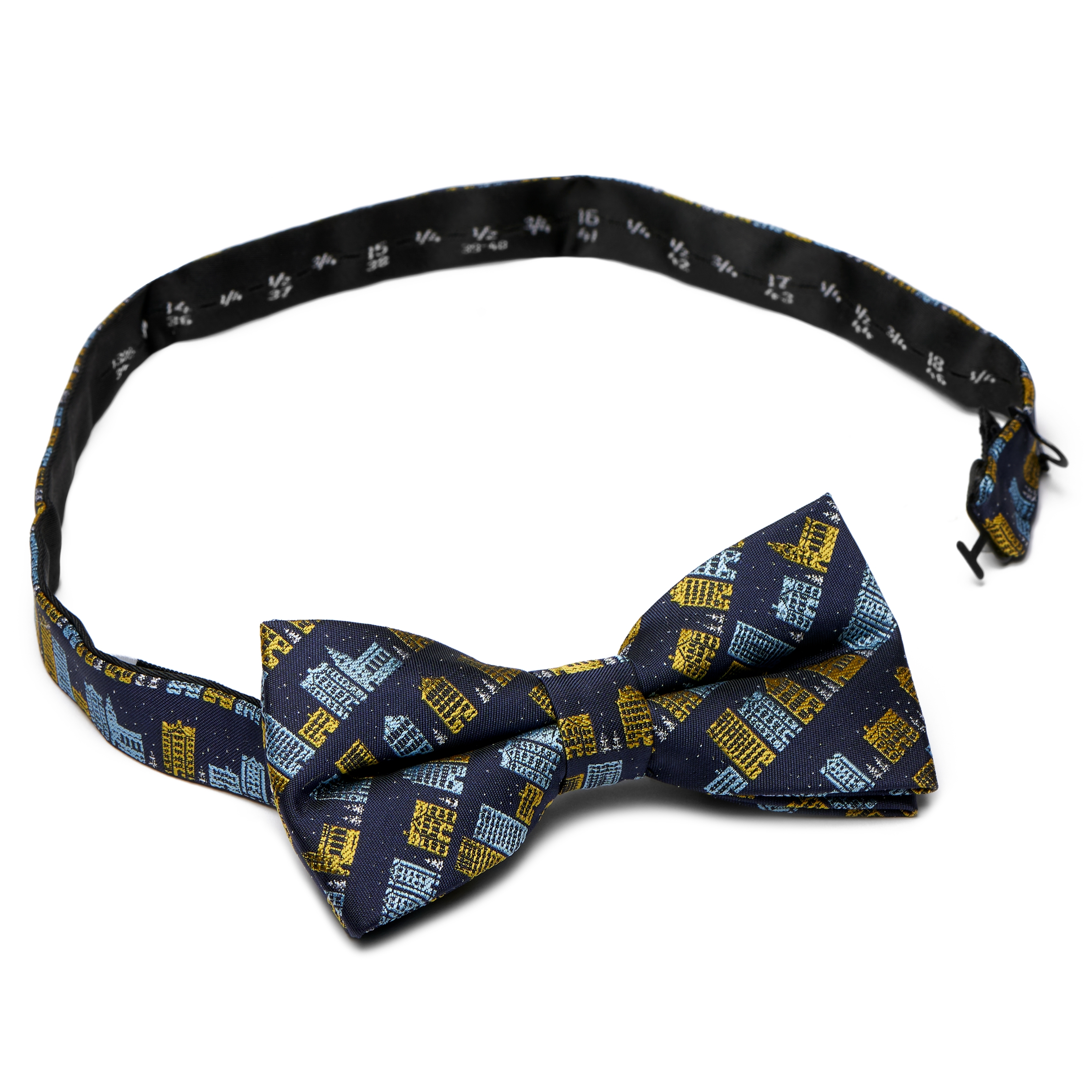 Navy Winter Wonderland Pre-Tied Bow Tie - 2