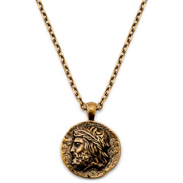 Obelius | Vintage Guldfärgad Romersk Kejsare-halsband