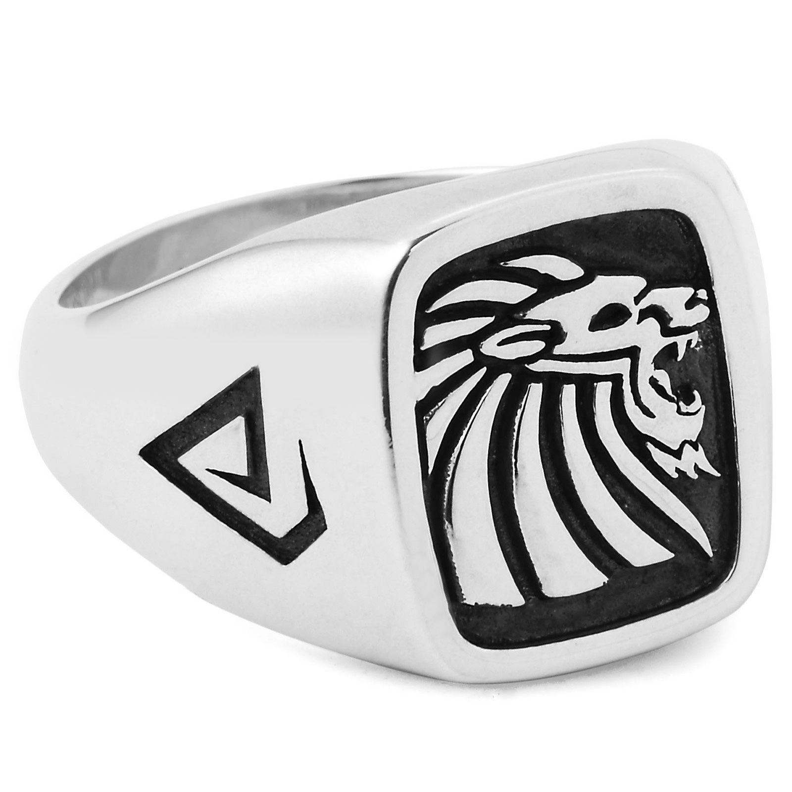 Löwe Tribut 925er Silberring  - 2