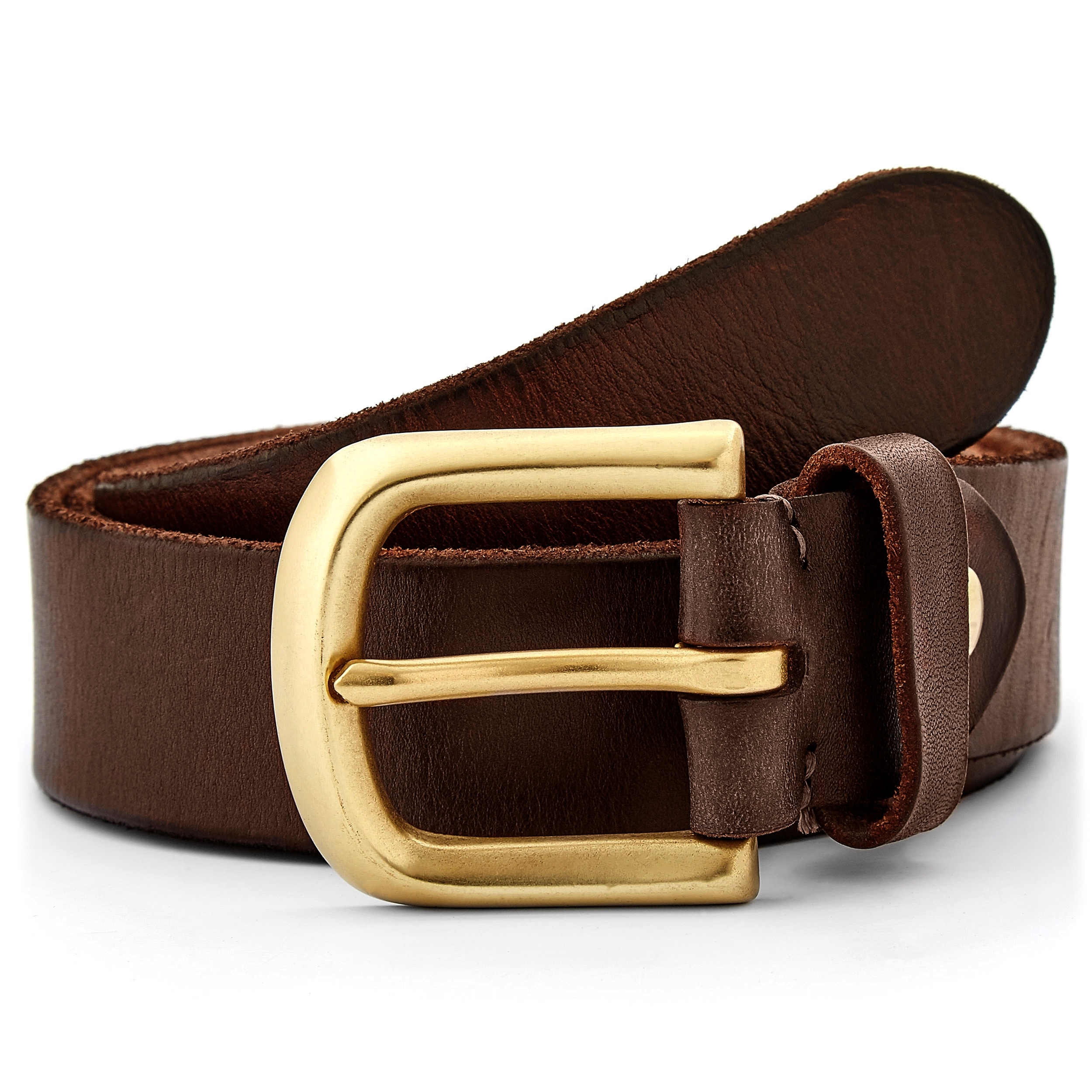 Natuurlijke leren riem - 1