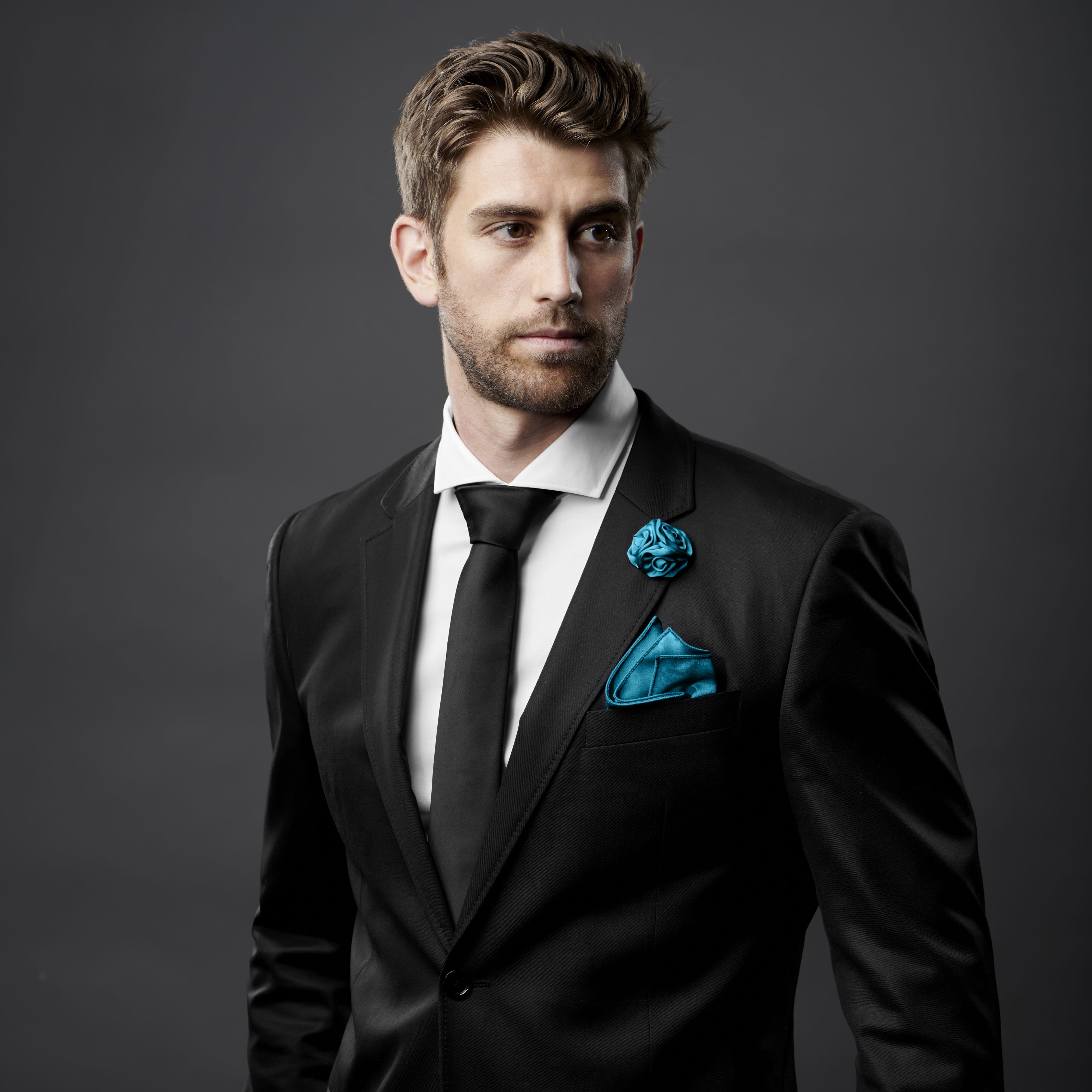 Flor de solapa rosa azul - 5