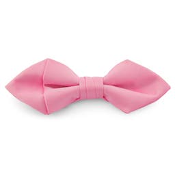 Screaming Light Pink Basic Pointy Pre-Tied Bow Tie
