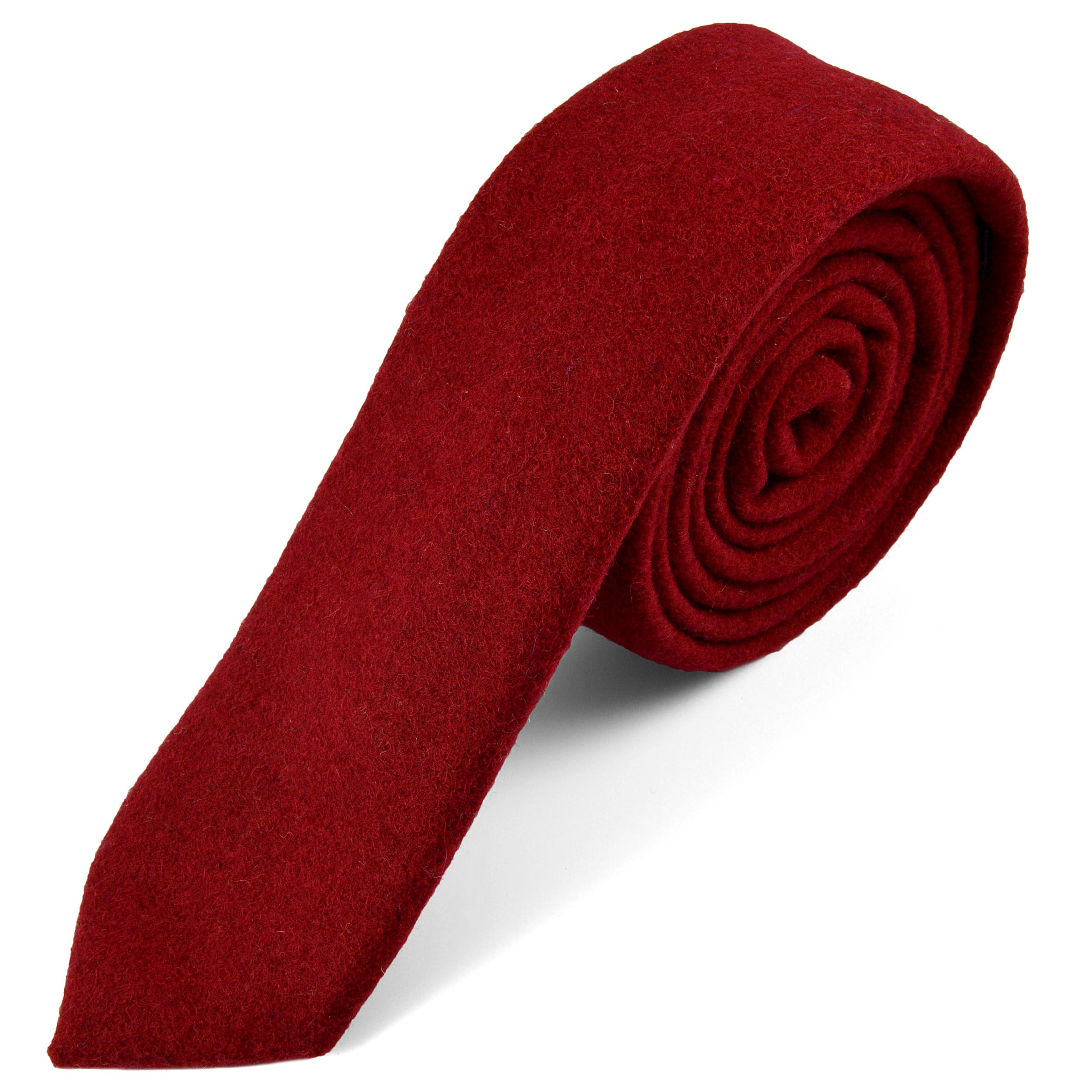 Raw Handmade Red Wool Tie