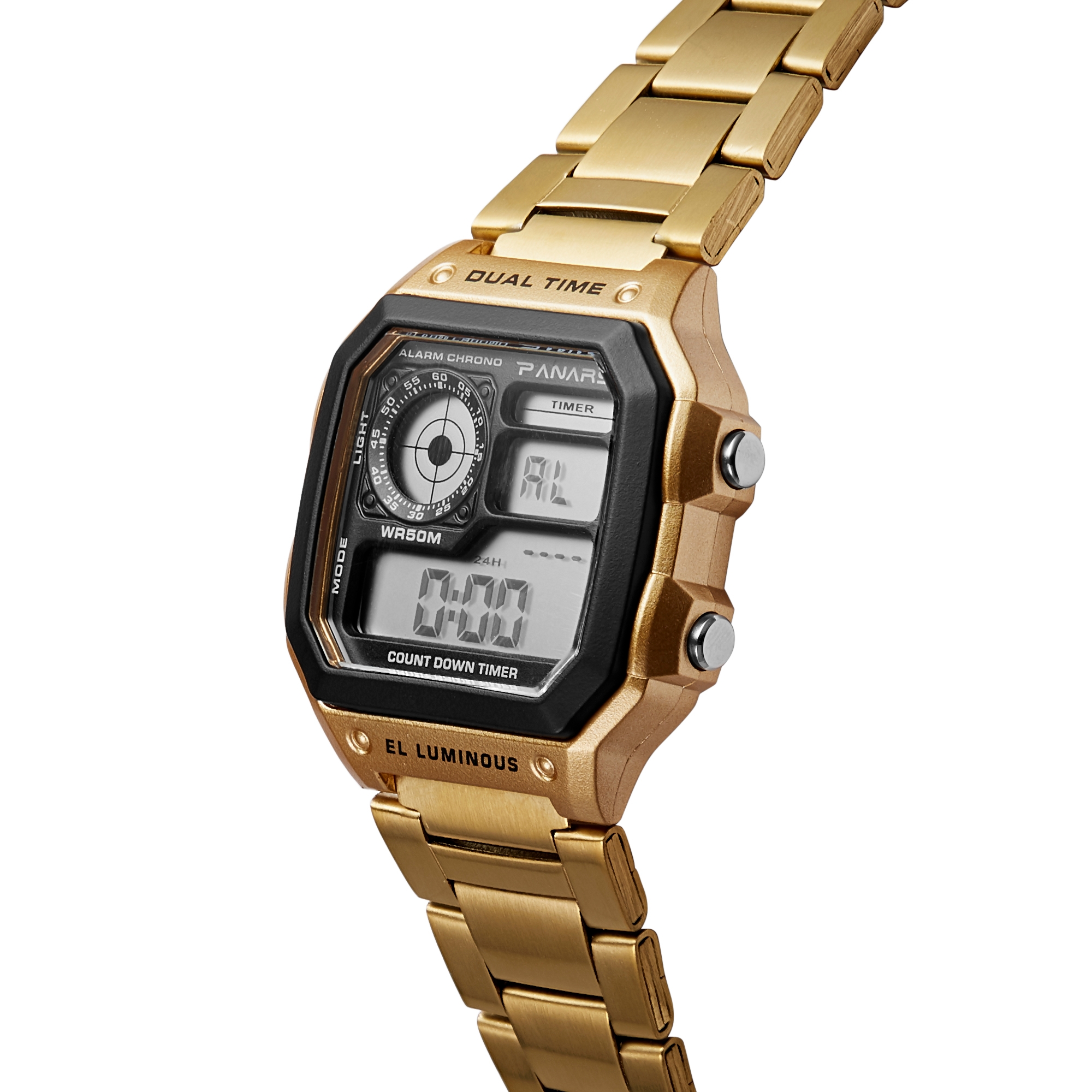 Złocisty cyfrowy zegarek Jeremy - 2