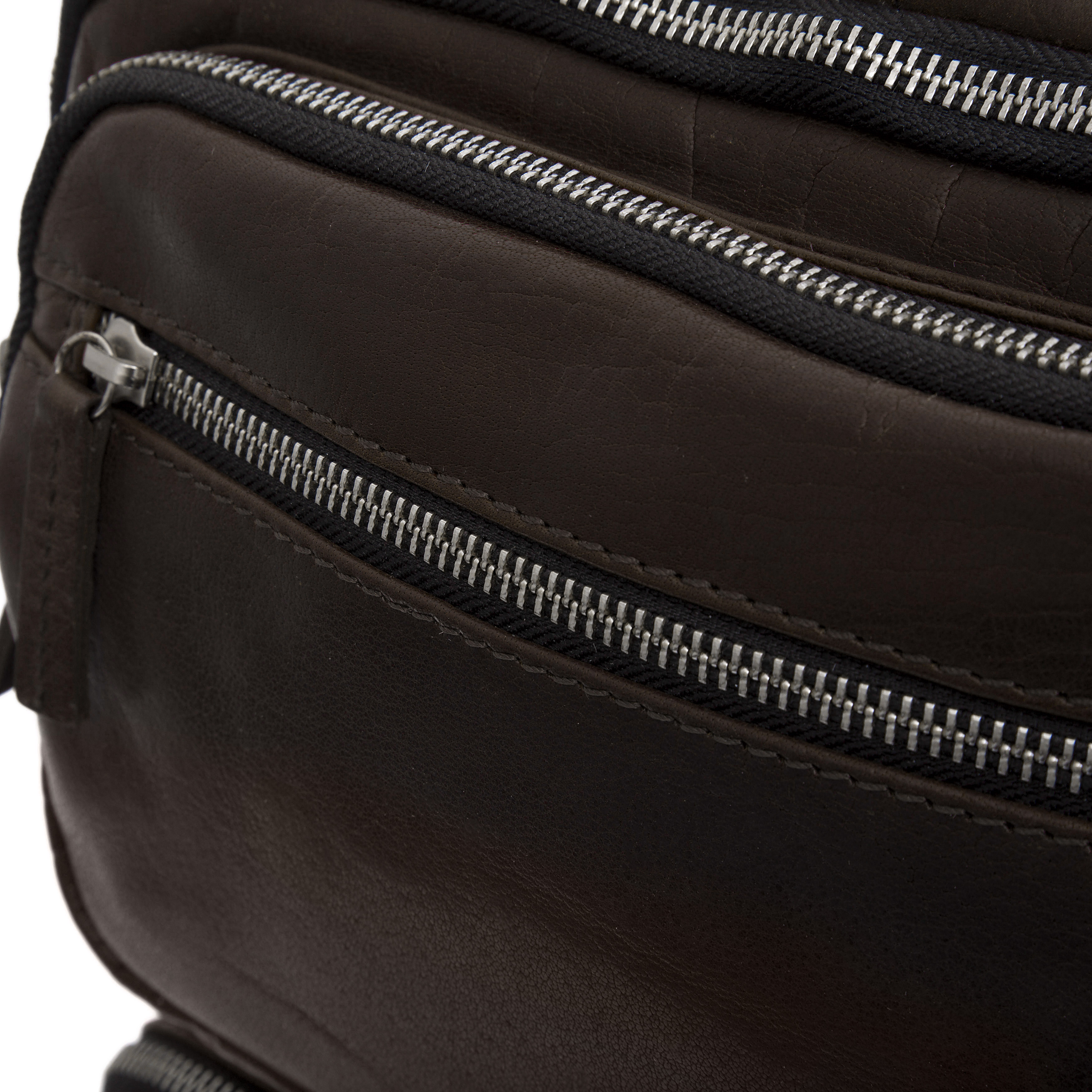 Sac à dos Montréal en cuir marron foncé - 9