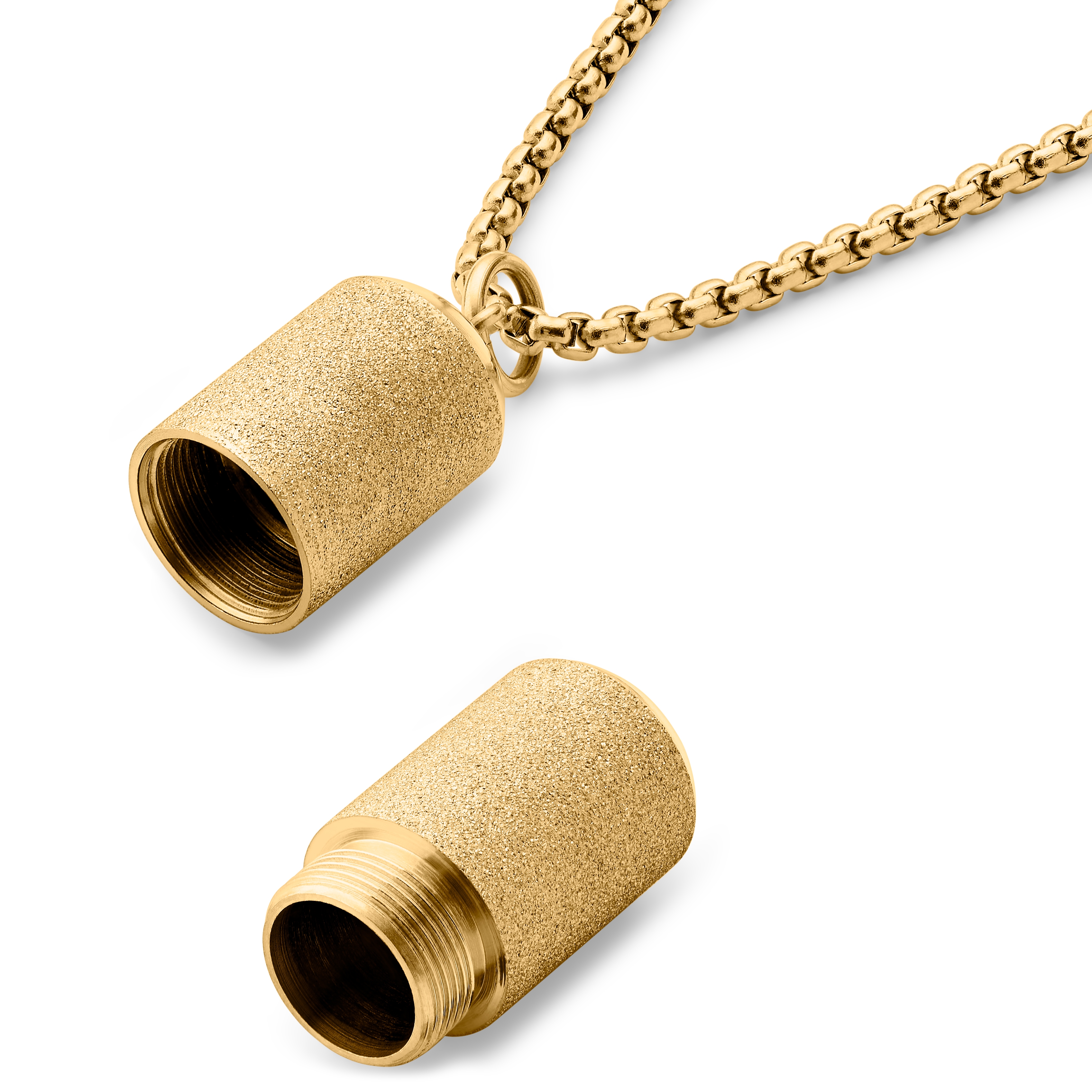 Egan | Limited Edition Frostat Guldfärgat Pillerhalsband - 7