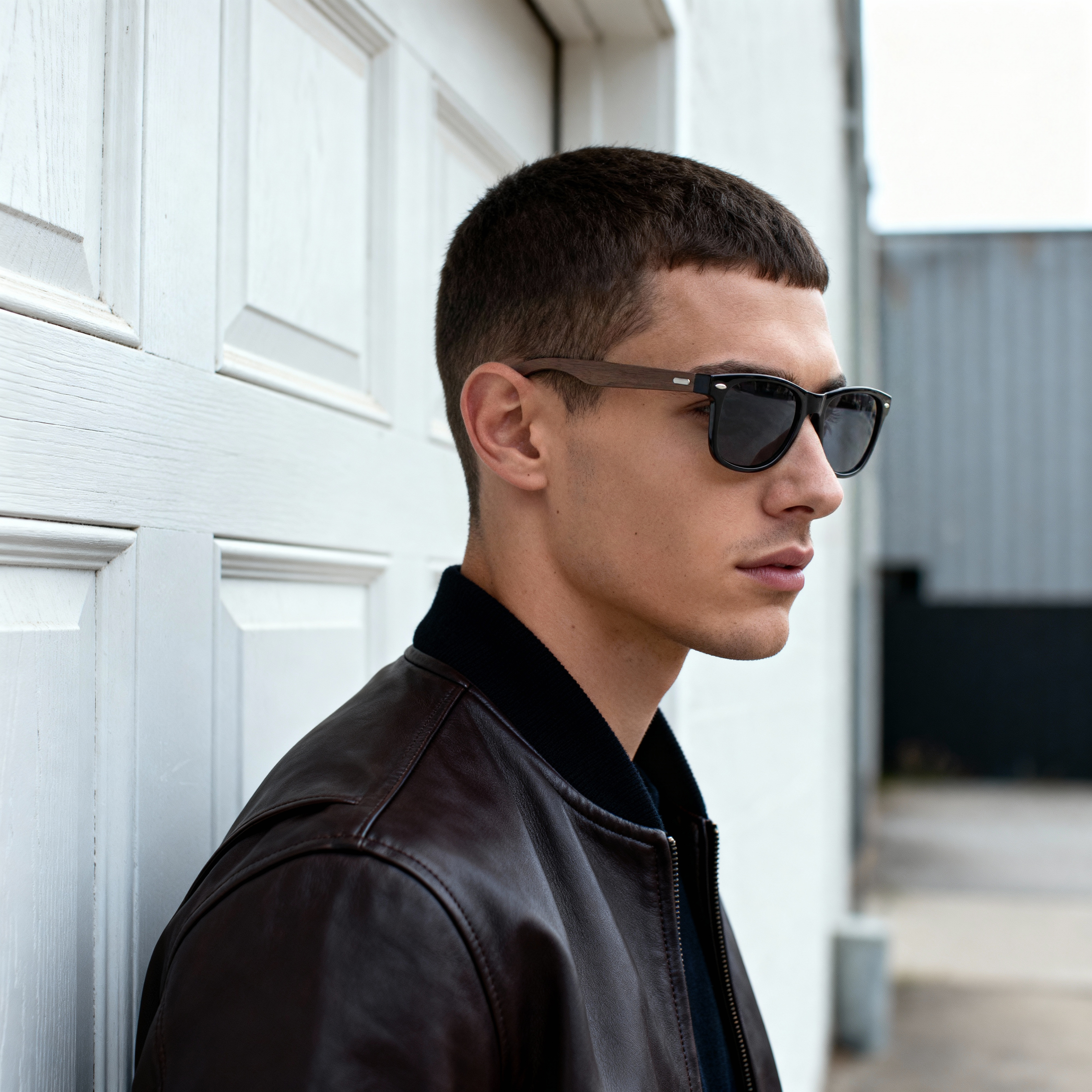 Black Ebony Wood Smoke Sunglasses - 2