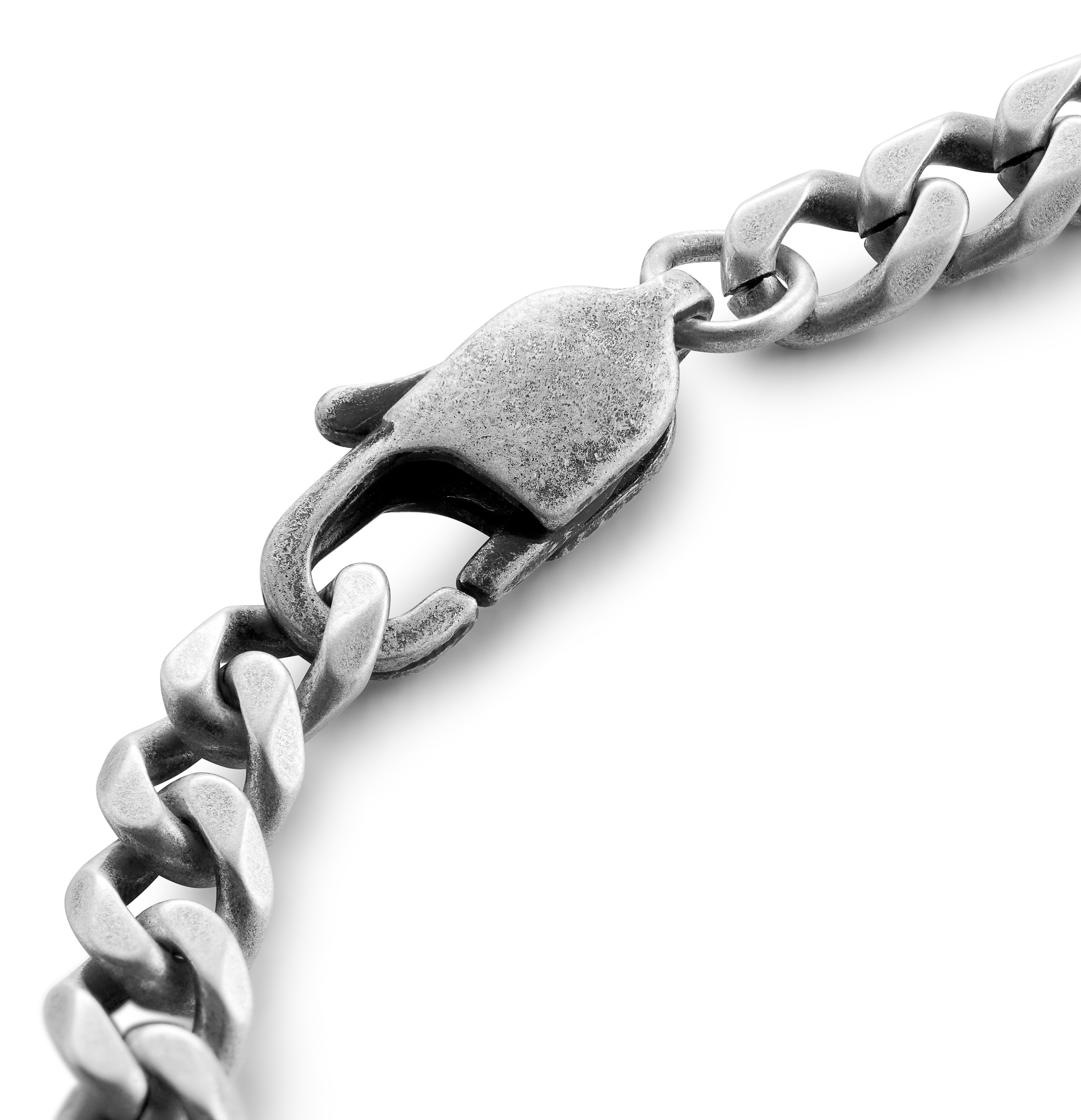 Aspero | Pulsera con cuentas de ónix y calaveras gris - 3