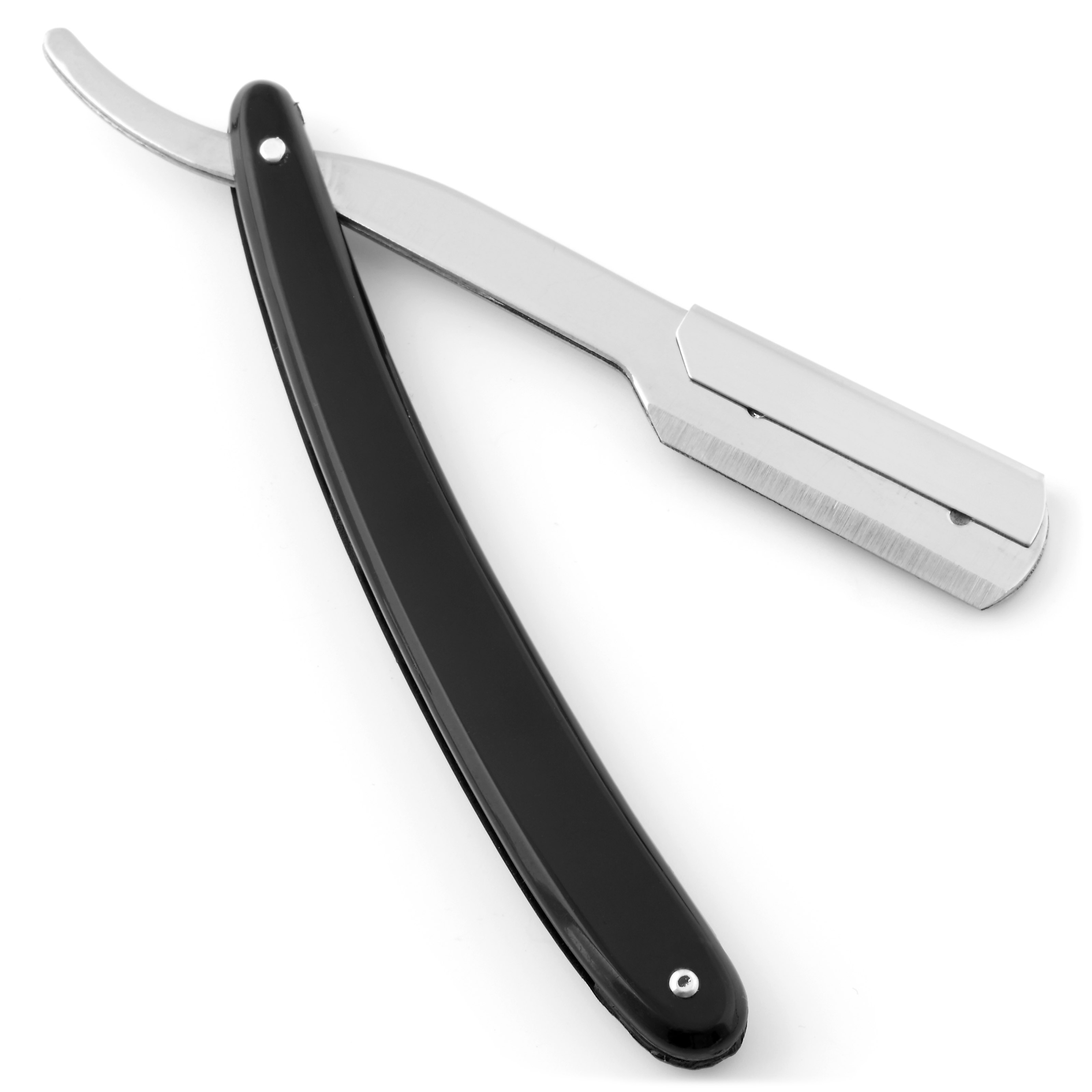 Simple Black Straight Razor For Disposable Blades - 4