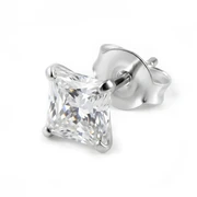 Lucid | 925 sterlingsølv 10 mm firkantet zirkonia-øredobb Lucid | 925 sterlingsølv 10 mm firkantet zirkonia-øredobb