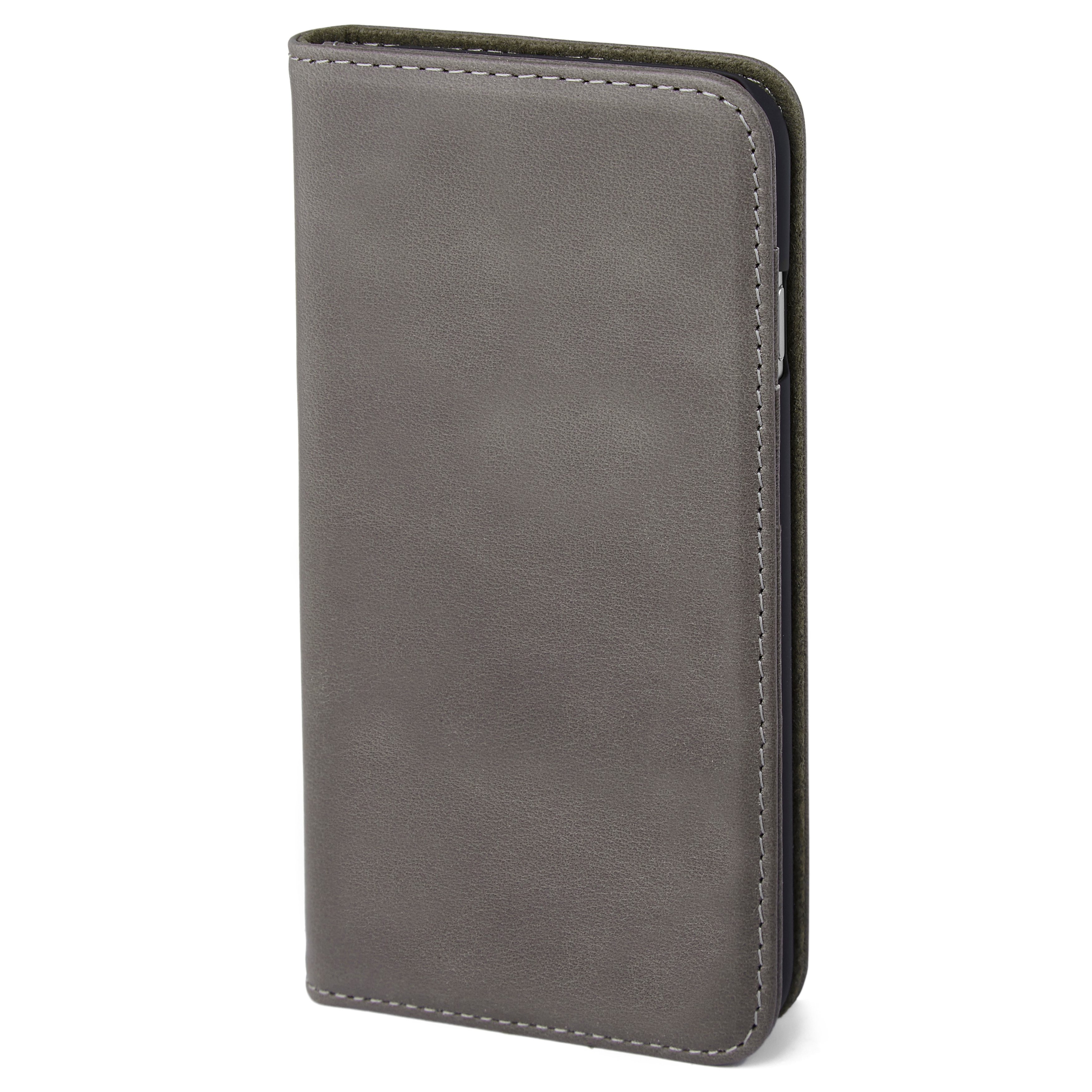 iPhone 7 Grey Leather Case - 3