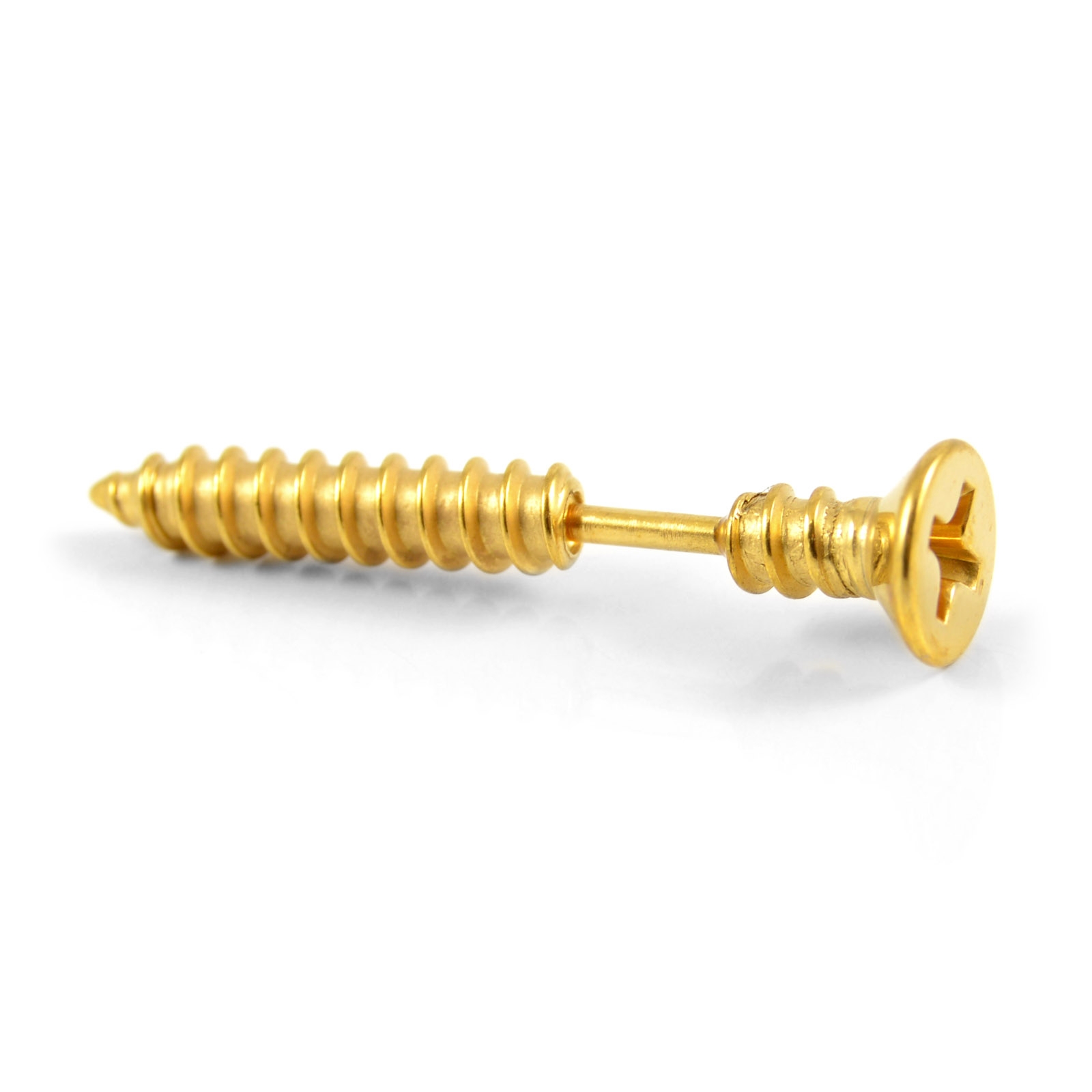Screwless Gold-Tone Earring - 5