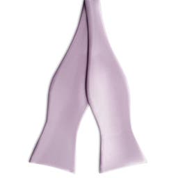 Light Violet Self-Tie Satin Bow Tie