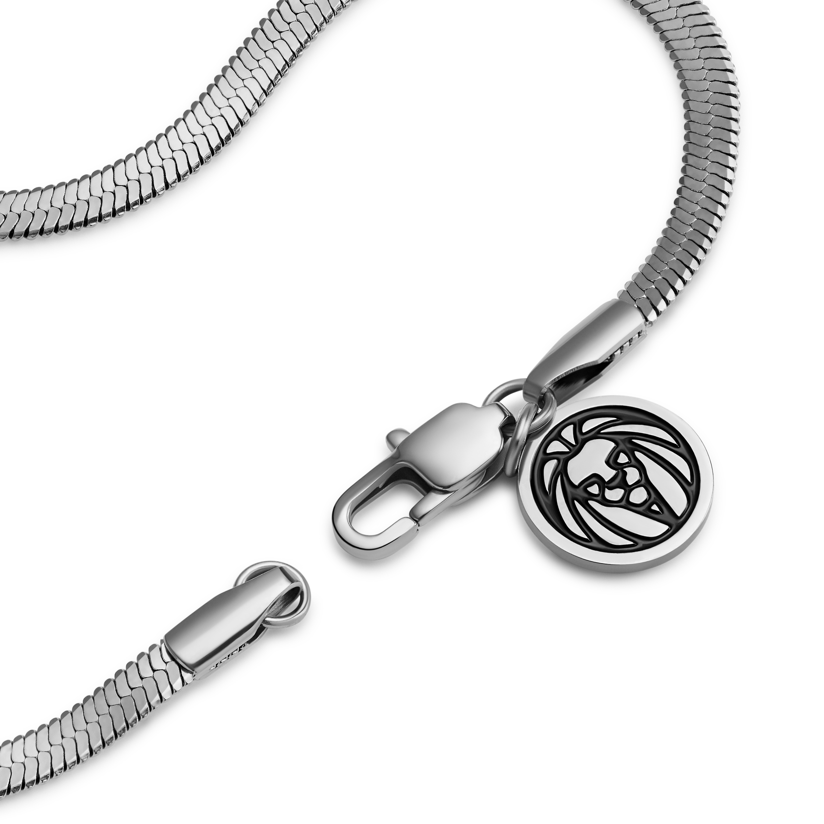 Essentials | 3 mm srebrzysta bransoletka jodełka - 5