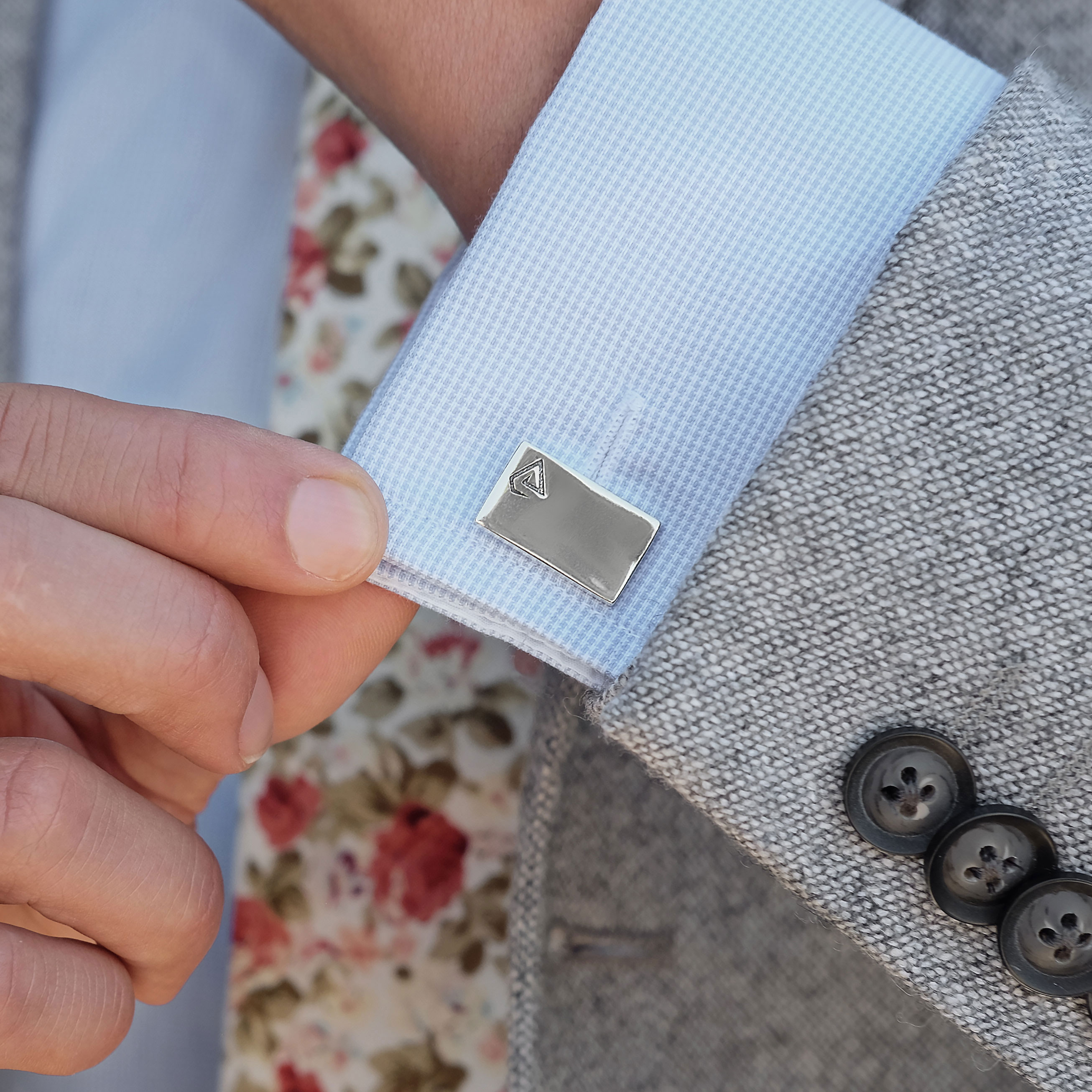 Northern Logo 925s Silver Cufflinks - 4