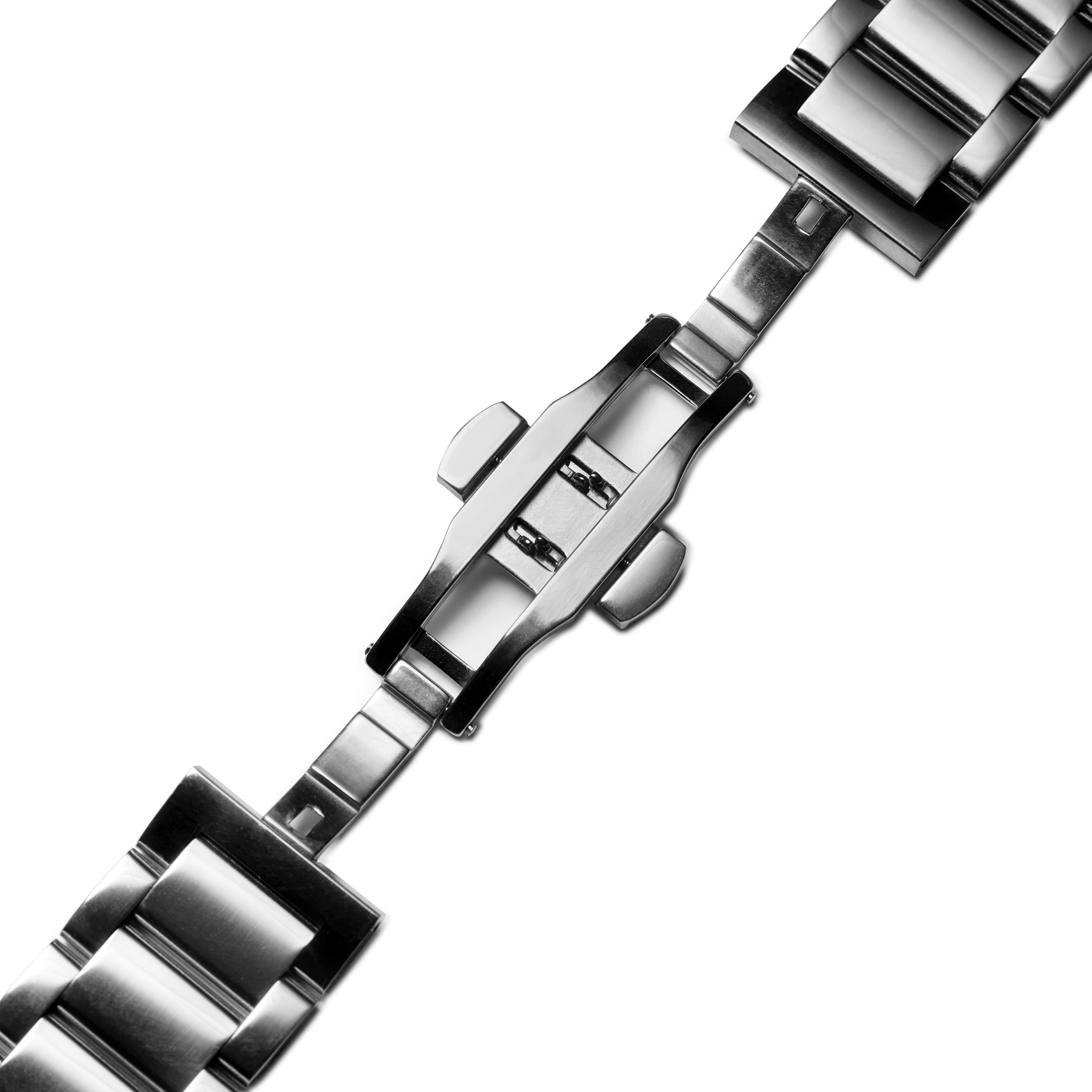 Uhrenarmband Edelstahl 24mm silberfarben - Schnellverschluss - 4