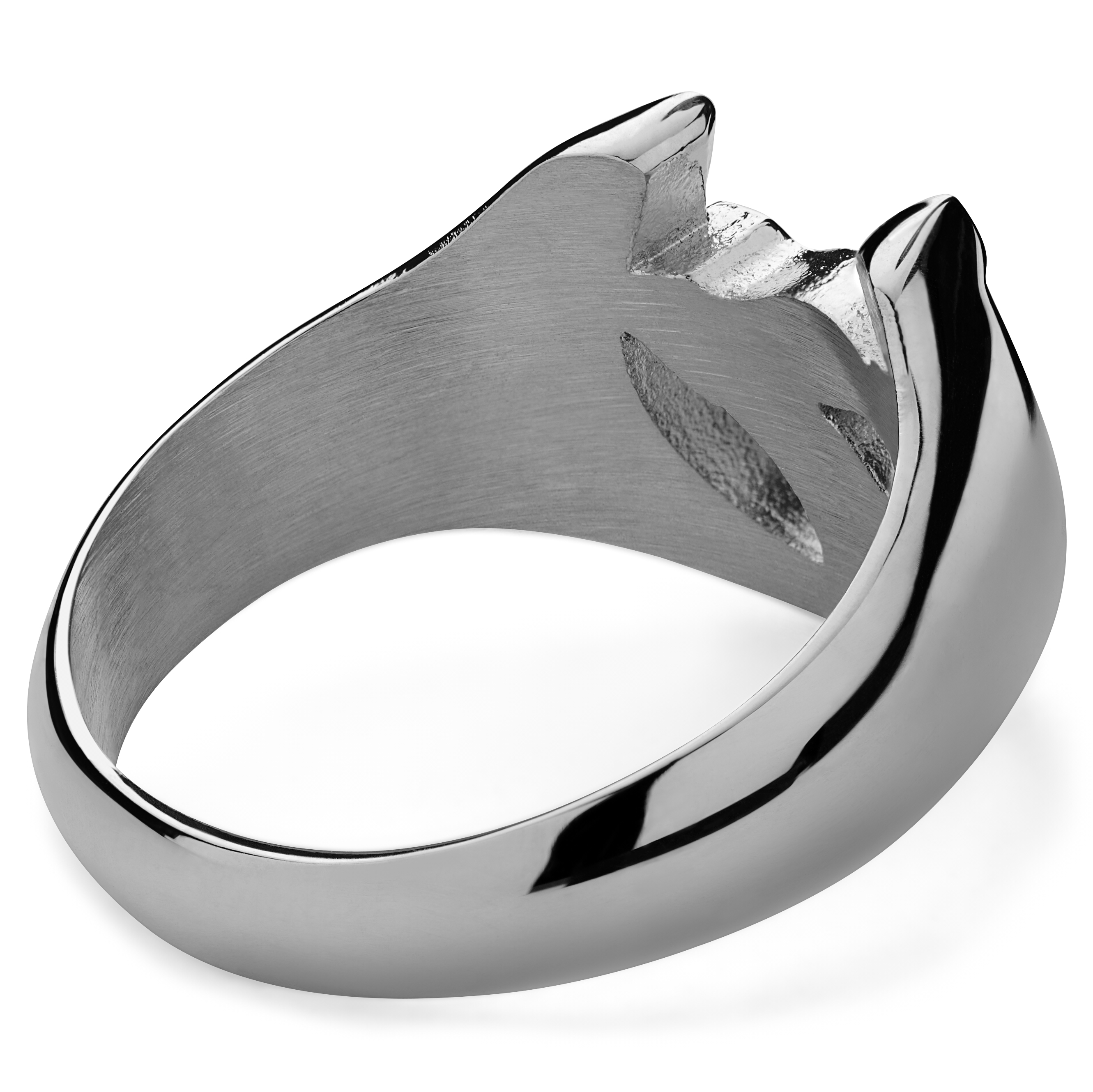 Ace | Silver-tone Lucky 7 & Horseshoe Signet Ring - 7