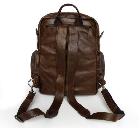 Vintage Læder Rygsæk - 2