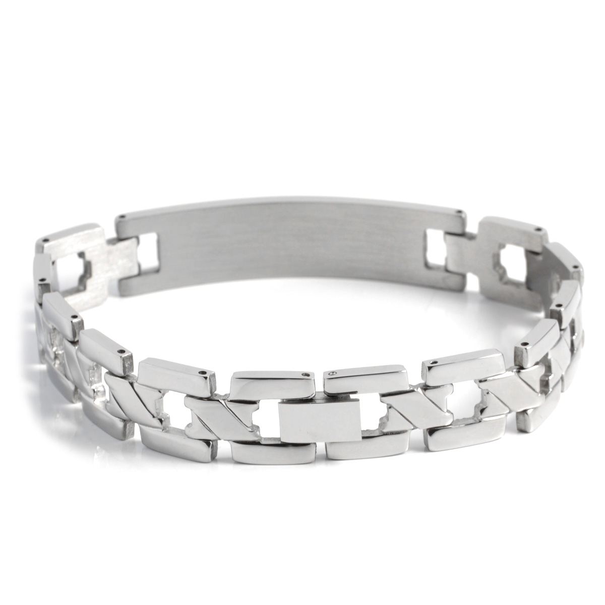 Maskulint Böjt Stålarmband - 2