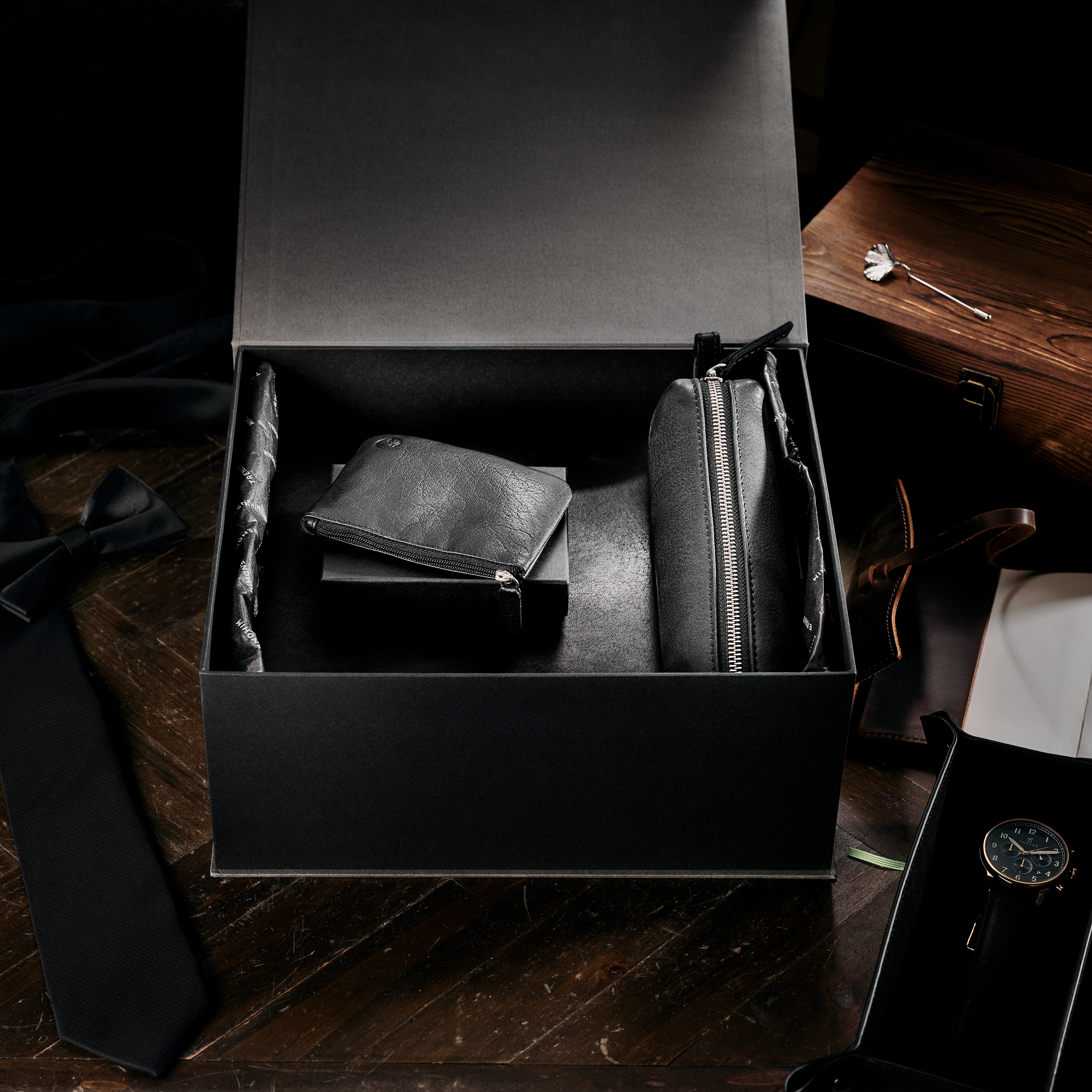 Office Professional Gift Box | Black Leather - 7