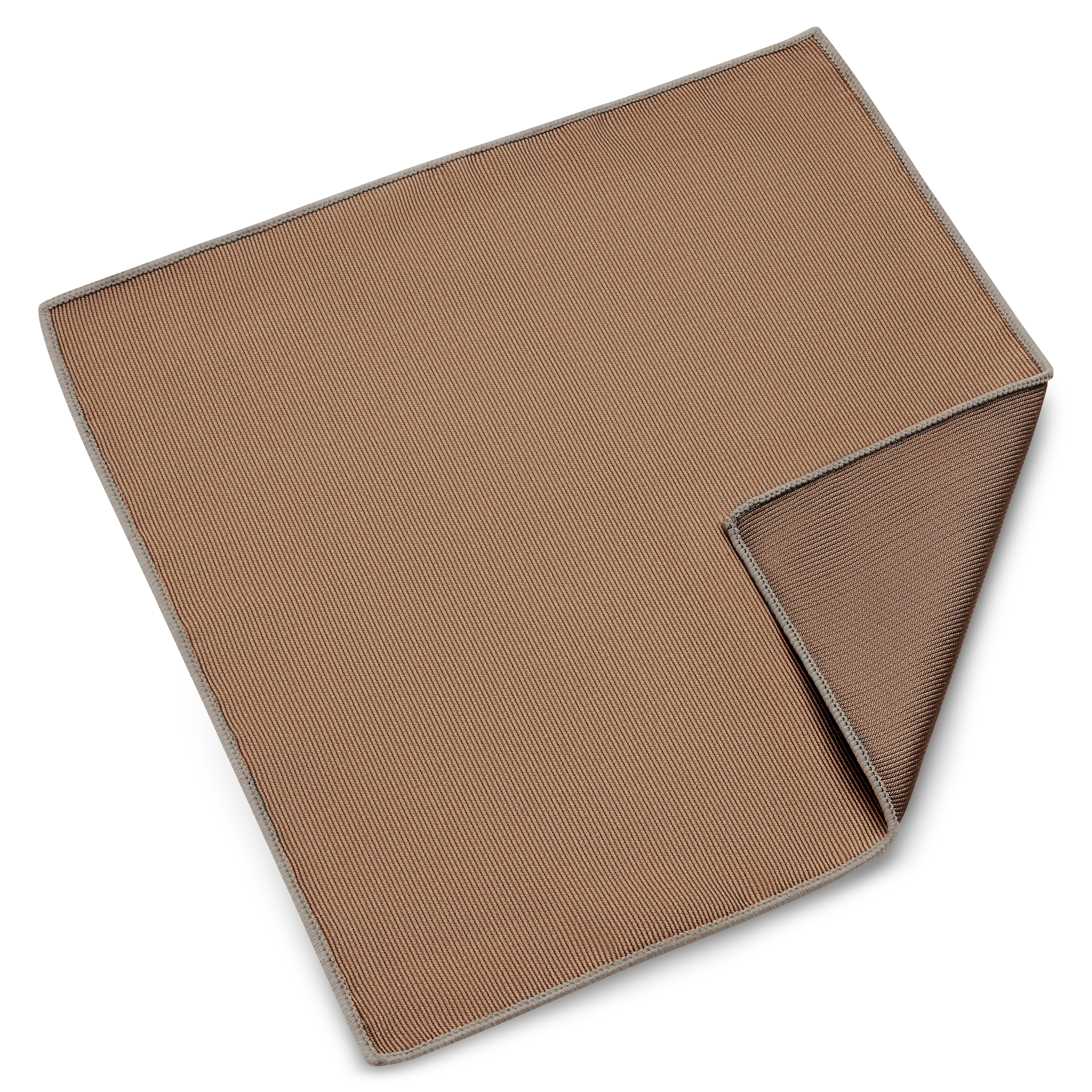 Tan Grosgrain Pocket Square - 4