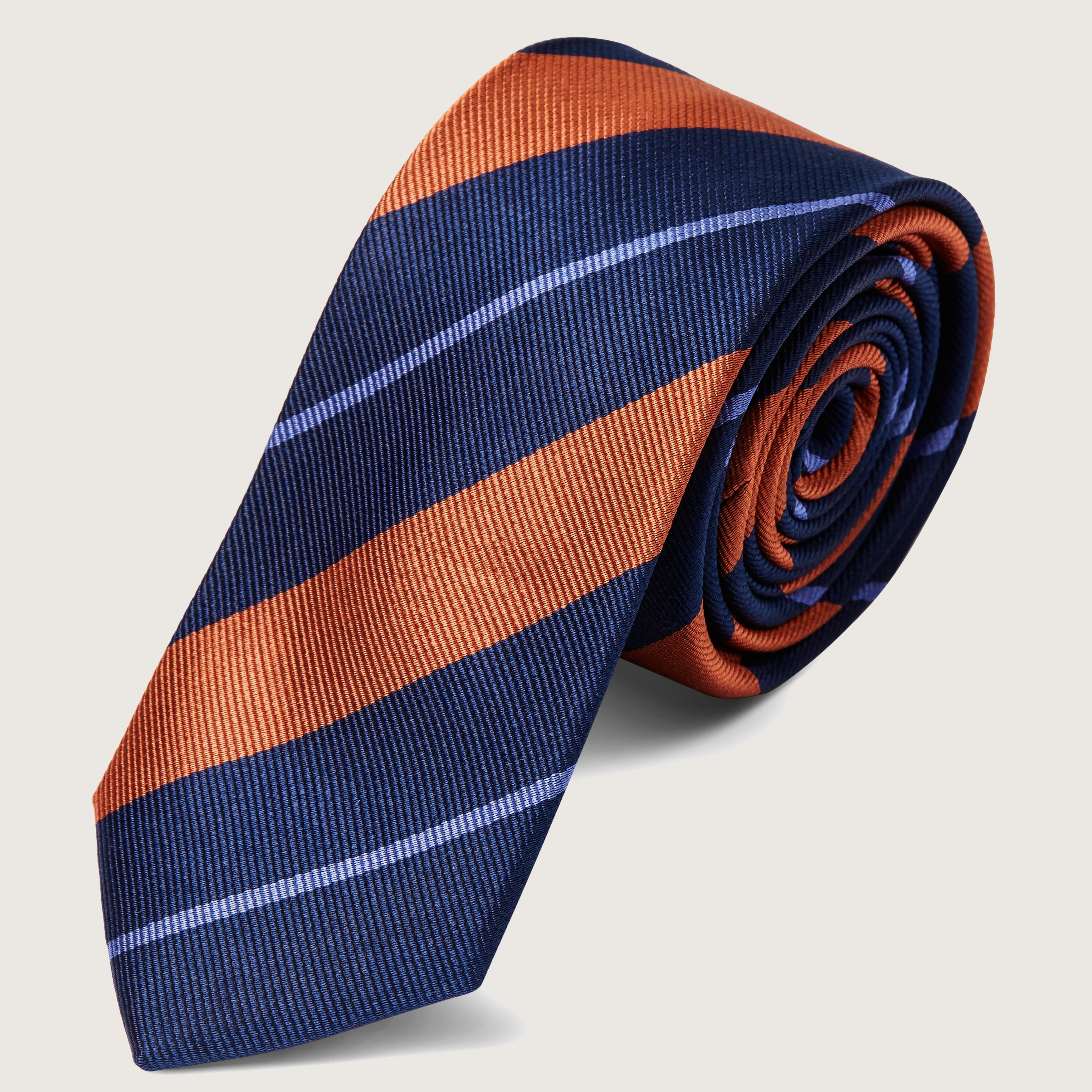 orange stripe tie