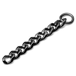 Black Steel Chain Charm