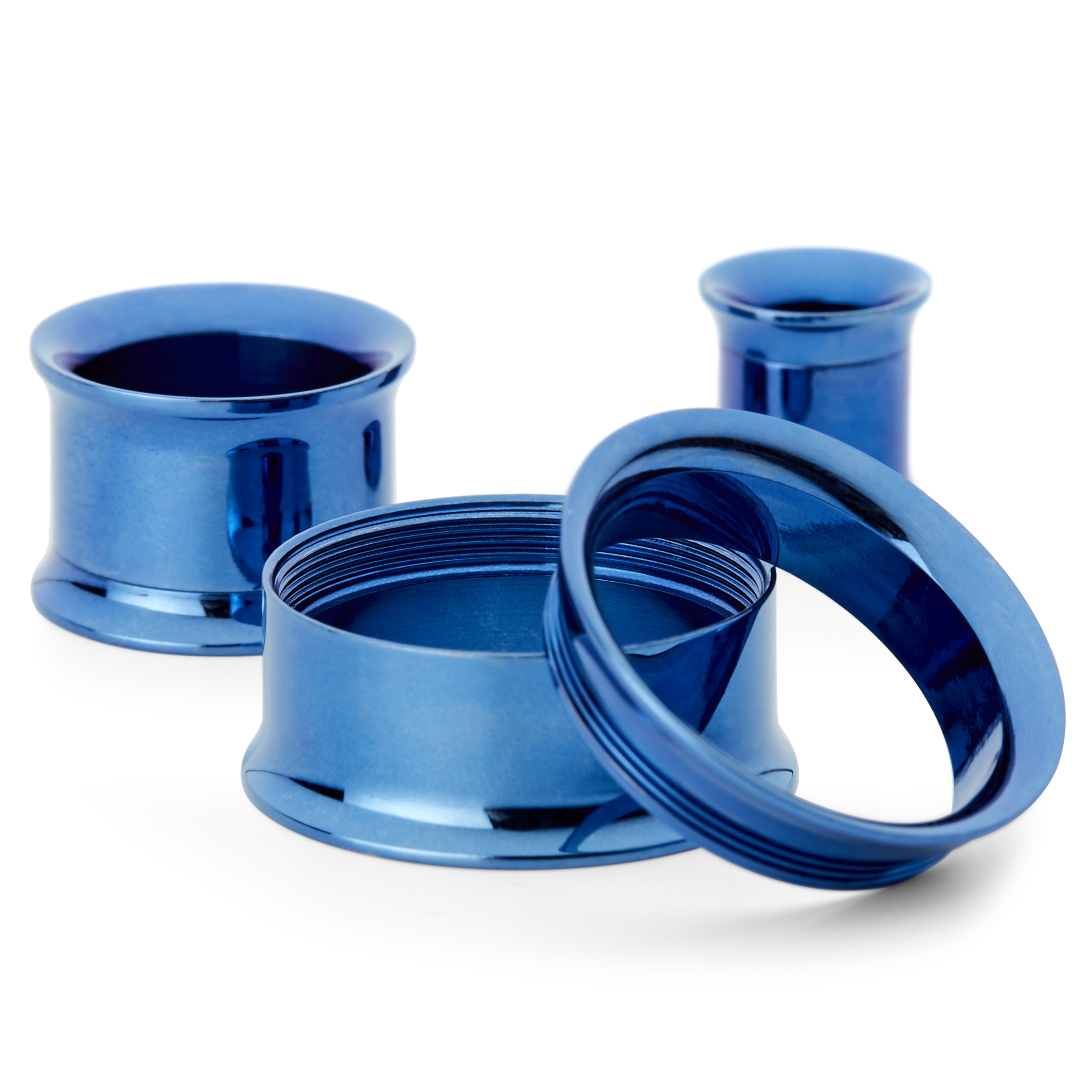 Син стоманен флеш тунел с тънки краища - 3