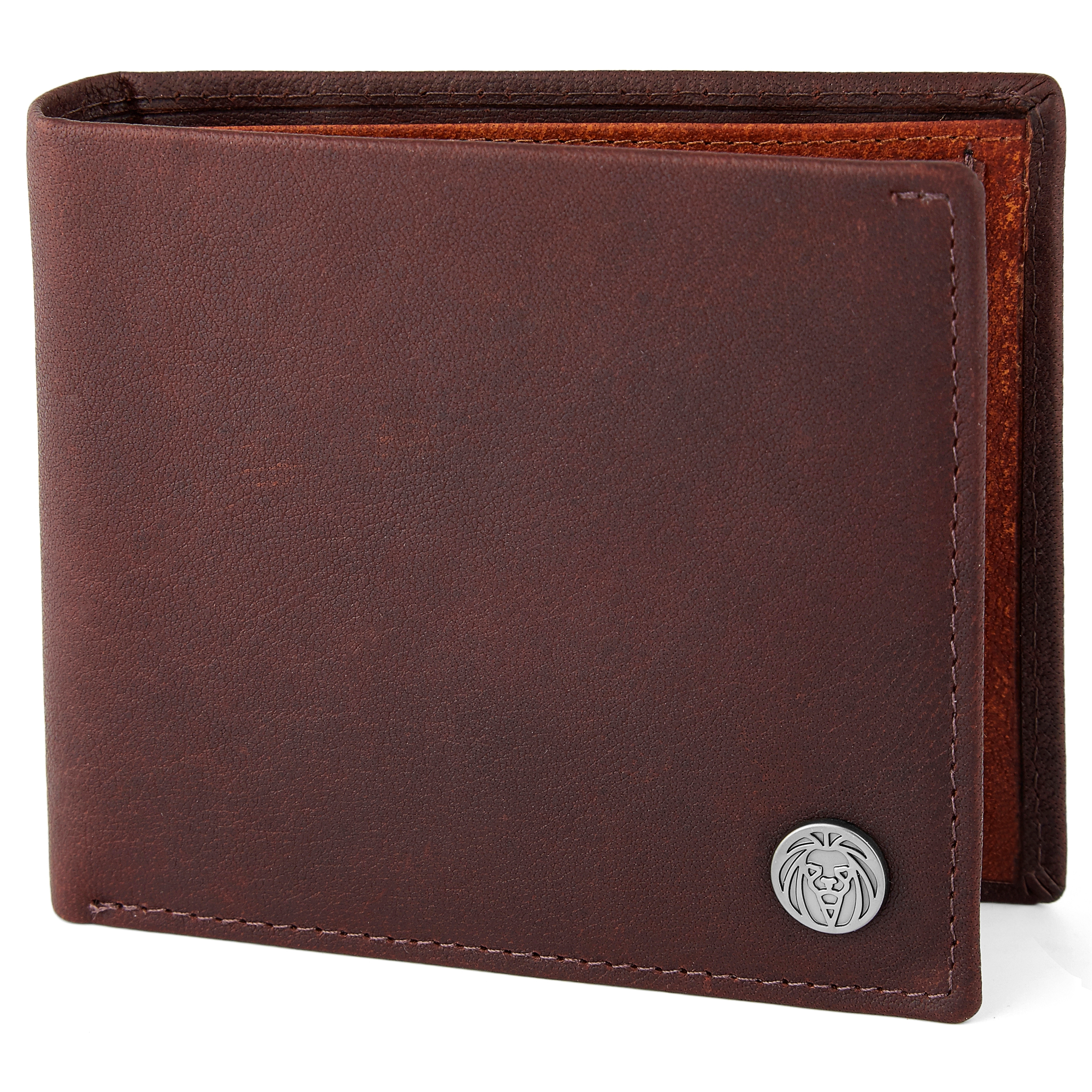 Καφέ Δερμάτινο Πορτοφόλι Oxford Classic Brown & Tan - 1