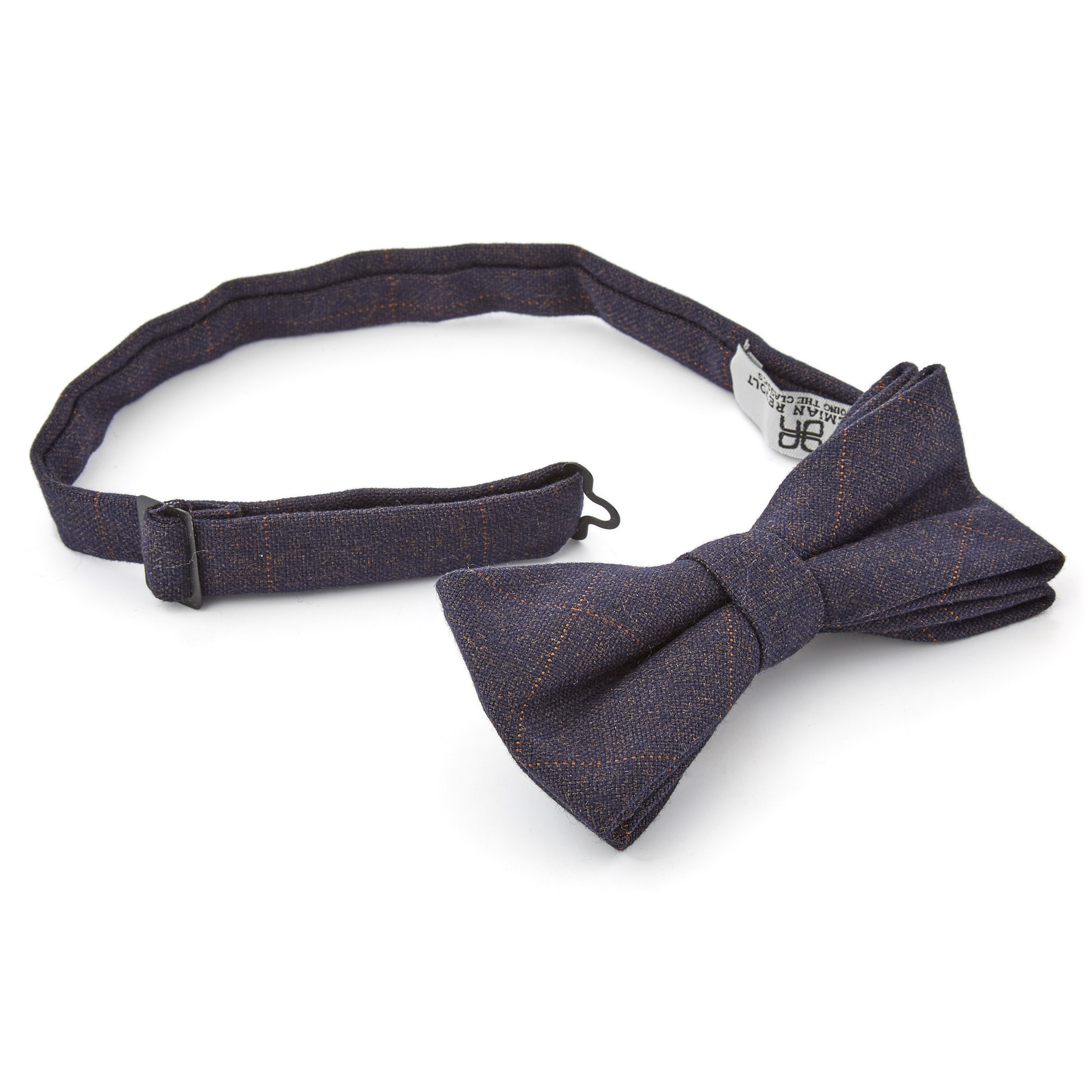 Indigoblaue Karierte Fliege - 2