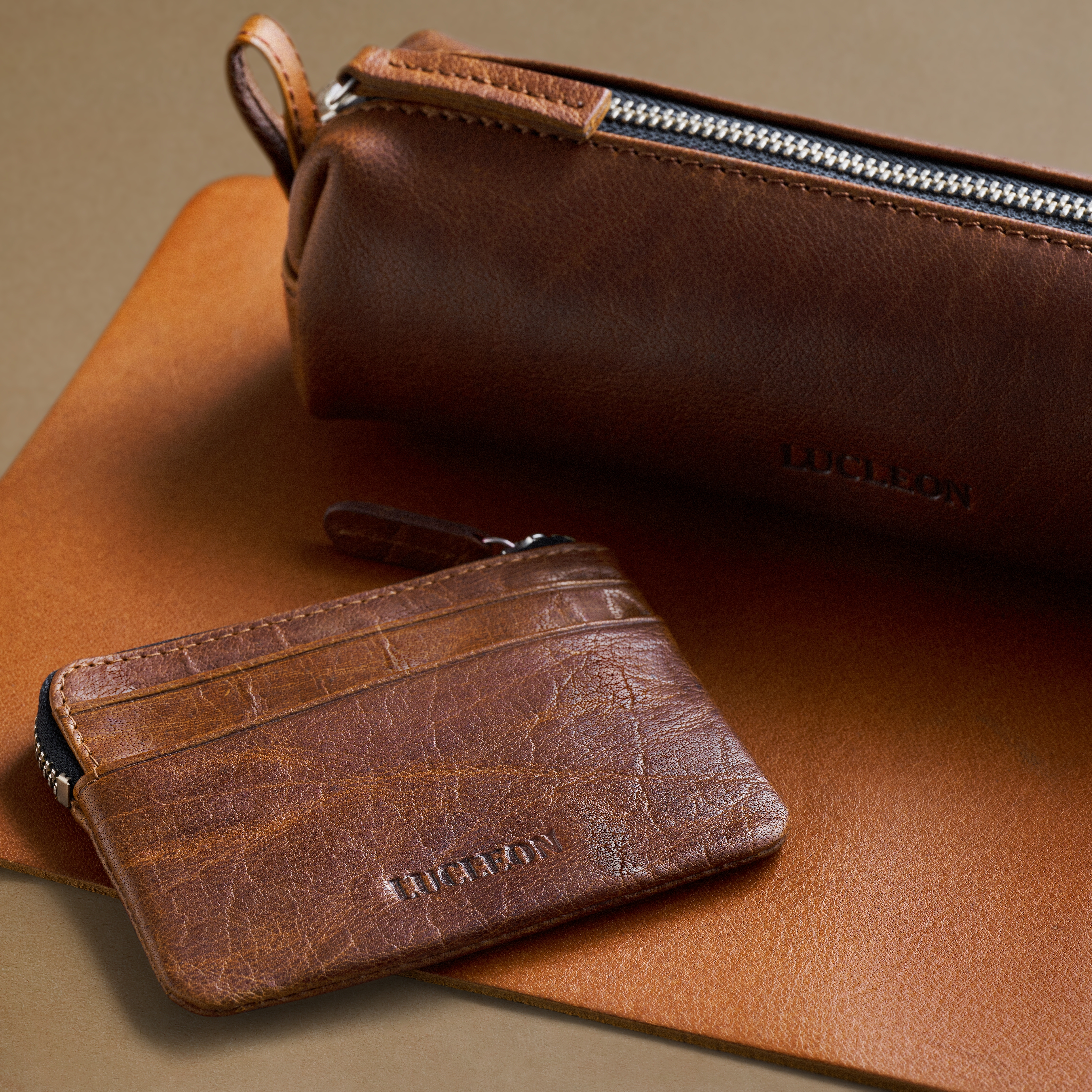 Caja de regalo profesional de oficina | Cuero marrón - 4