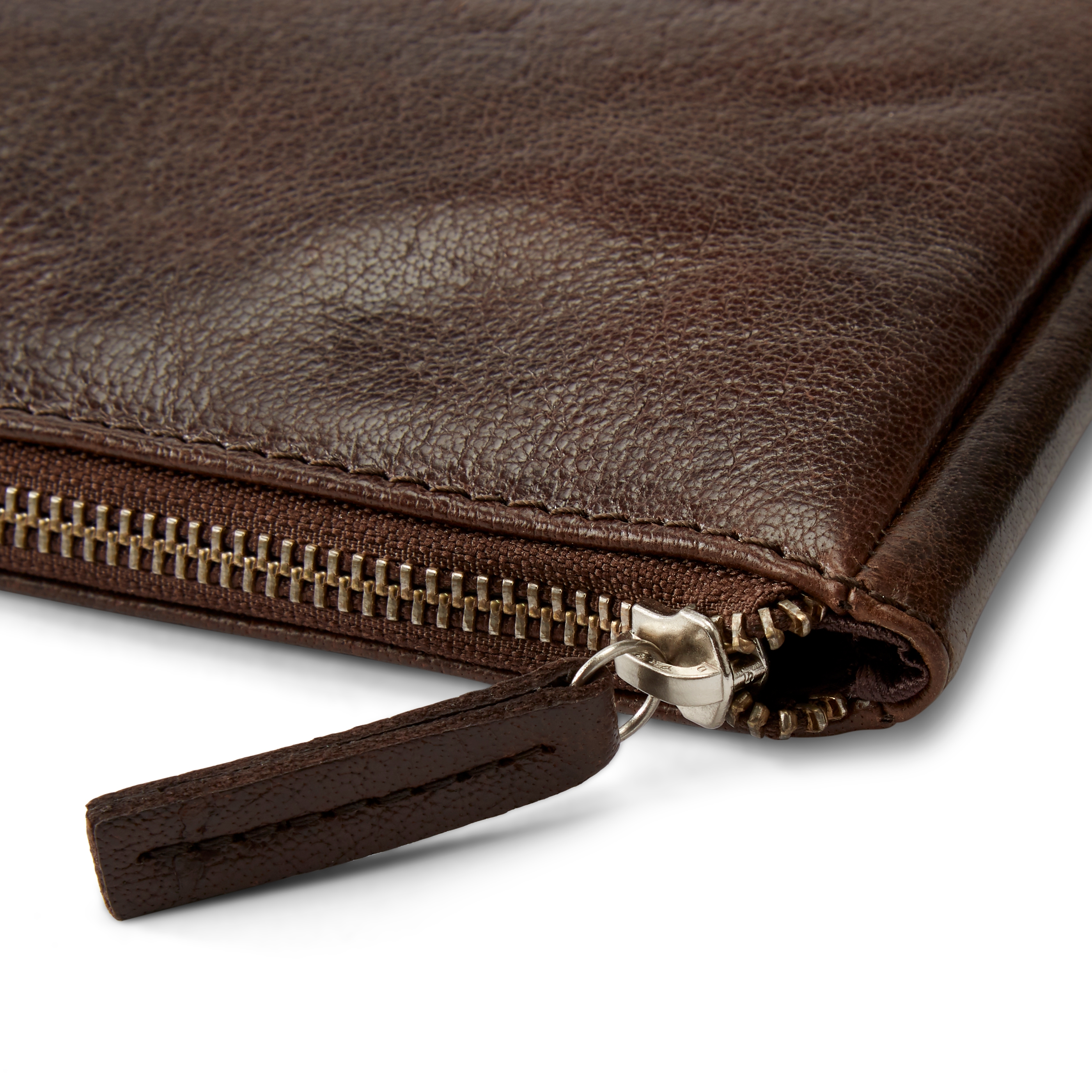 California hnědé malé kožené pouzdro na notebook  - 6