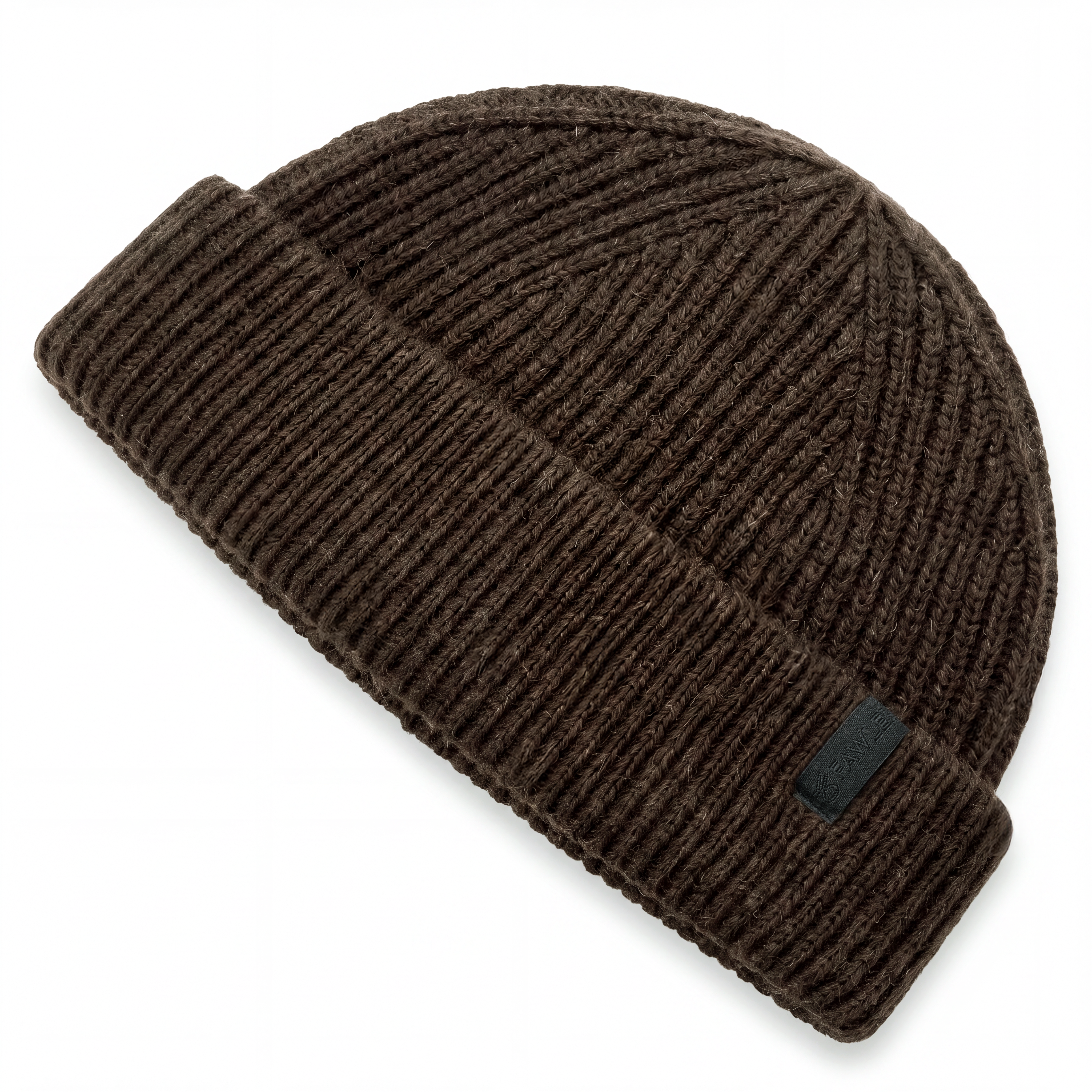 Nordic | Σκούρο Καφέ Fisherman Wool Blend Σκουφάκι Beanie - 3