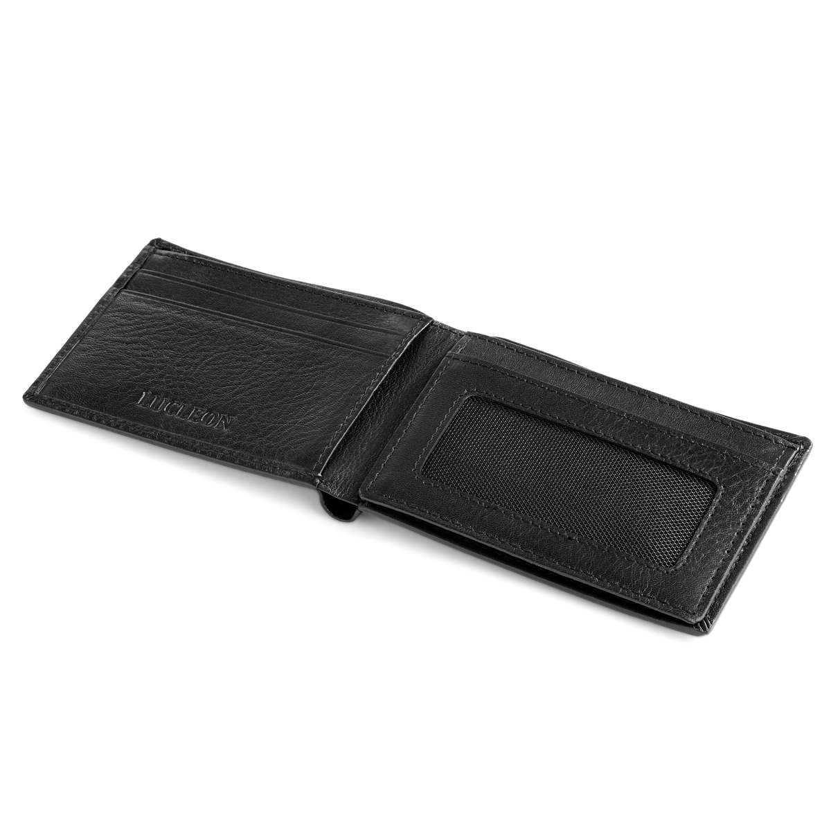 Small Black Leather Wallet | In stock! | Lucleon