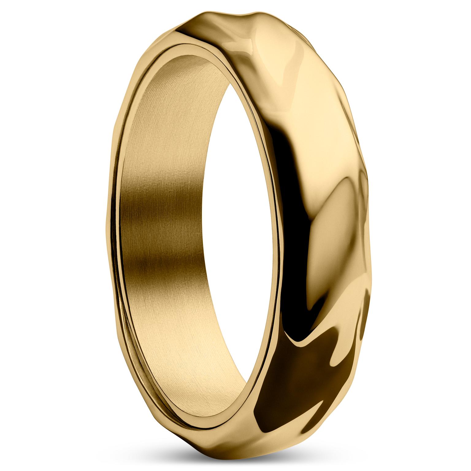 Pearce | Crux Goudkleurige Stalen Ring Pearce | Crux Goudkleurige Stalen Ring