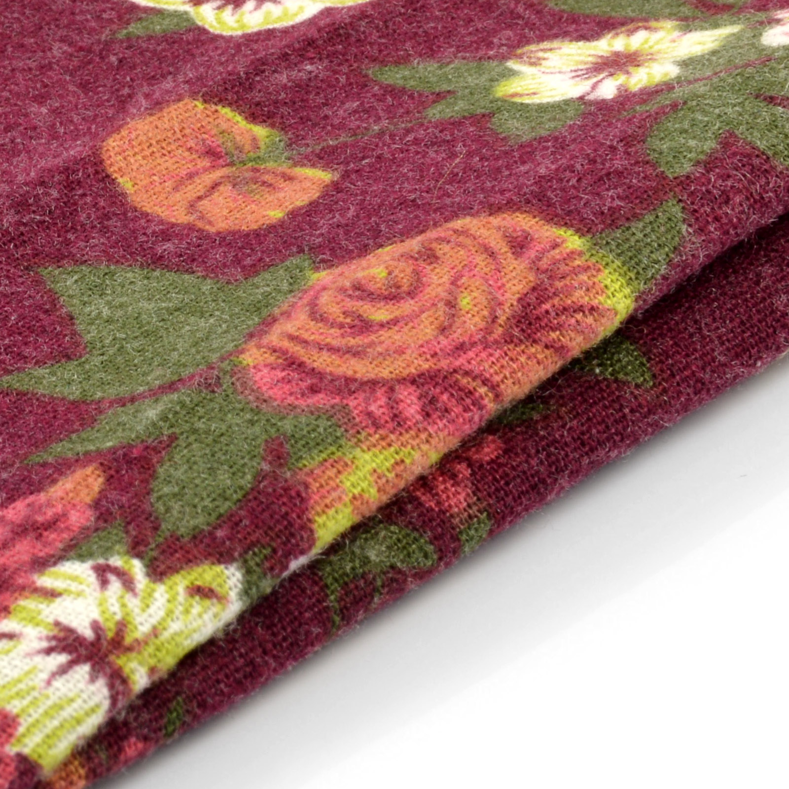 Bordeaux Blomst Lommeklud - 2