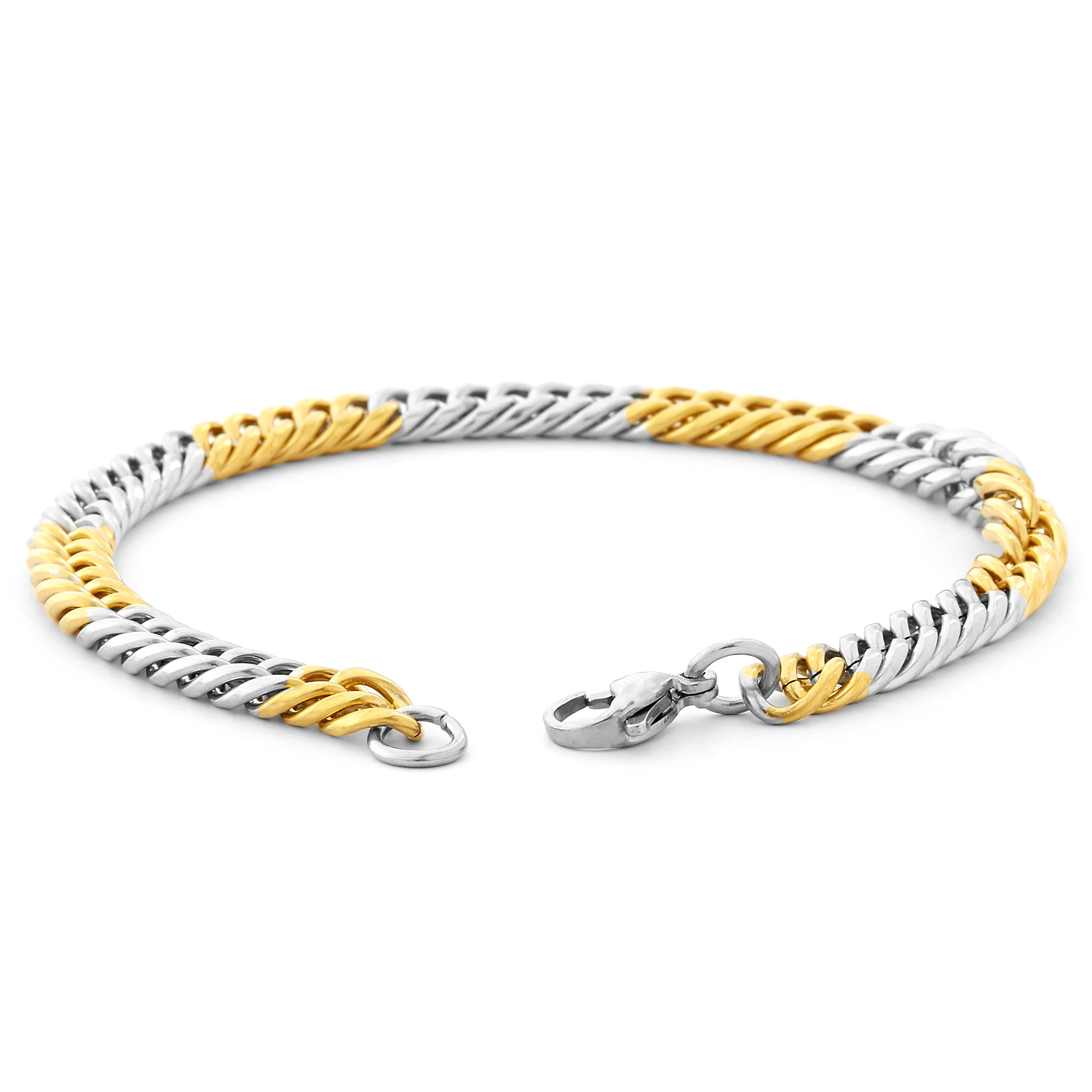 Zilveren & Gouden Kettingarmband - 3