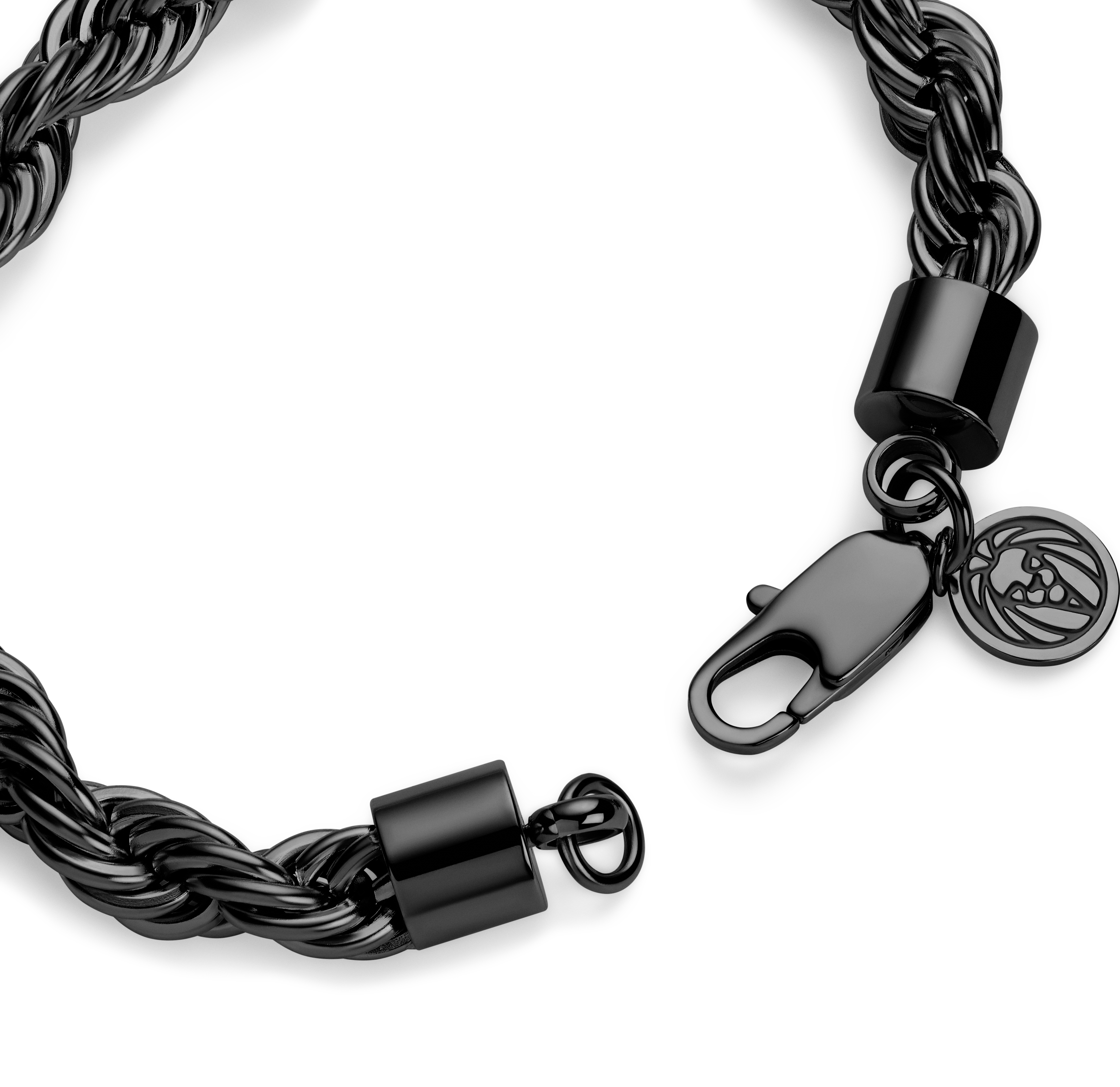 Essentials | Pulsera de cadena cordón en negro metalizado de 8 mm - 3